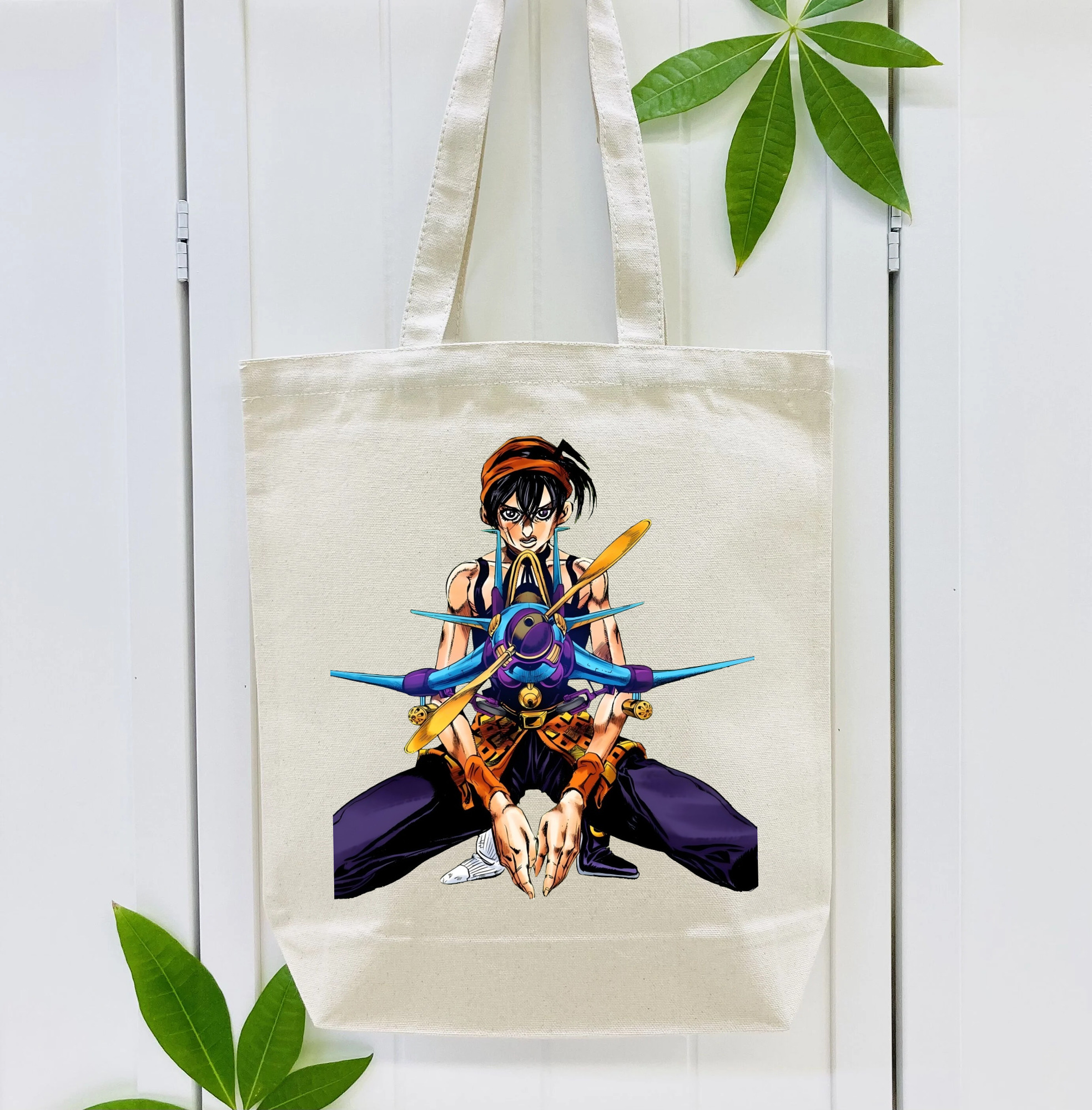 ジョジョの奇妙な冒険 ナランチャ?ギルガ JoJo's Bizarre Adventure Narancia Ghirga 縦型キャンバス生地手提げバッグ　トートバッグ