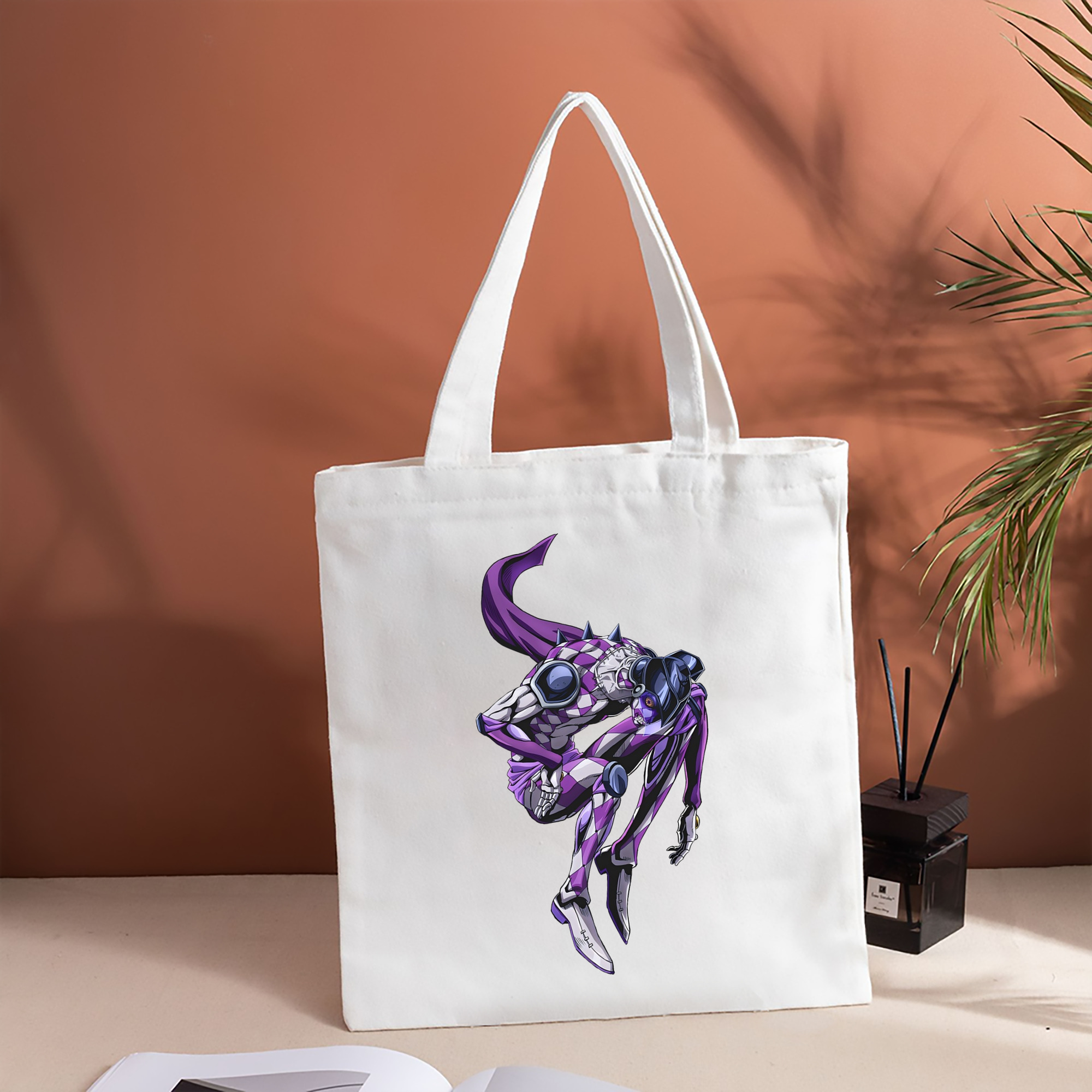 ジョジョの奇妙な冒険 パンナコッタ?フー JoJo's Bizarre Adventure Pannacotta Fugo 縦型キャンバス生地手提げバッグ　トートバッグ