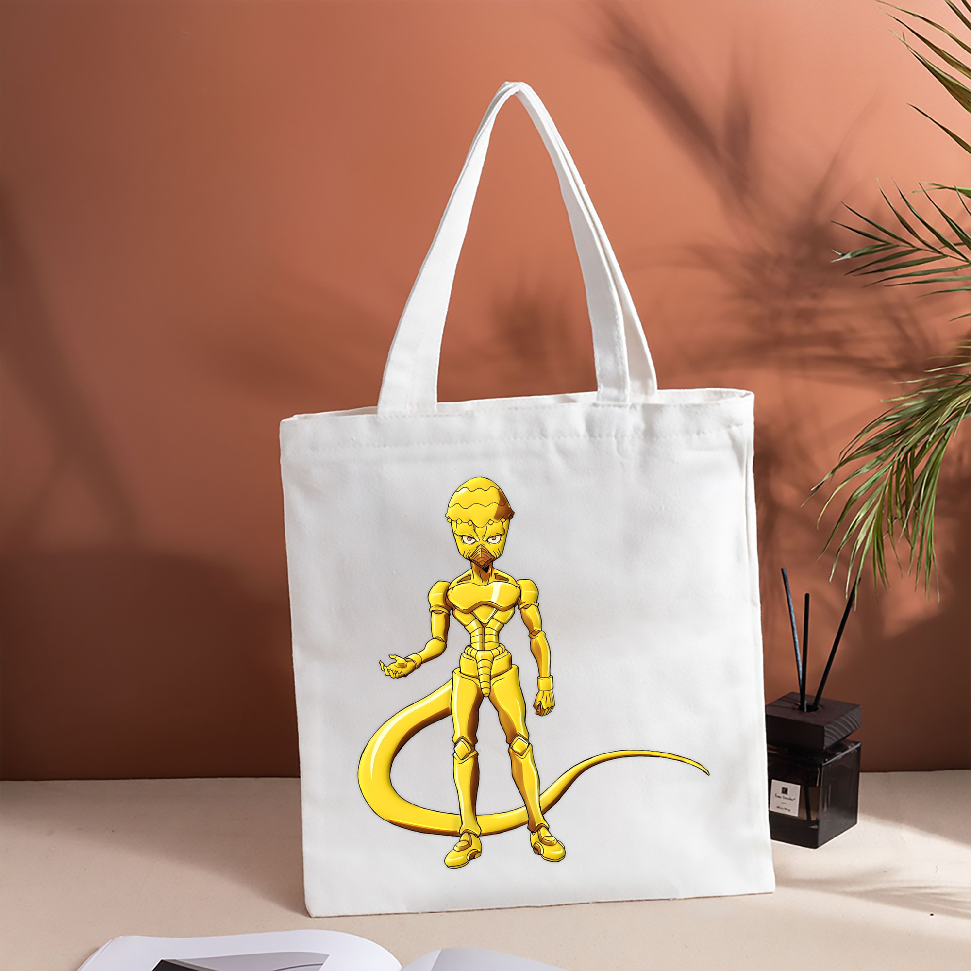 ジョジョの奇妙な冒険 おといし あきら JoJo's Bizarre Adventure Akira Otoishi 縦型キャンバス生地手提げバッグ　トートバッグ