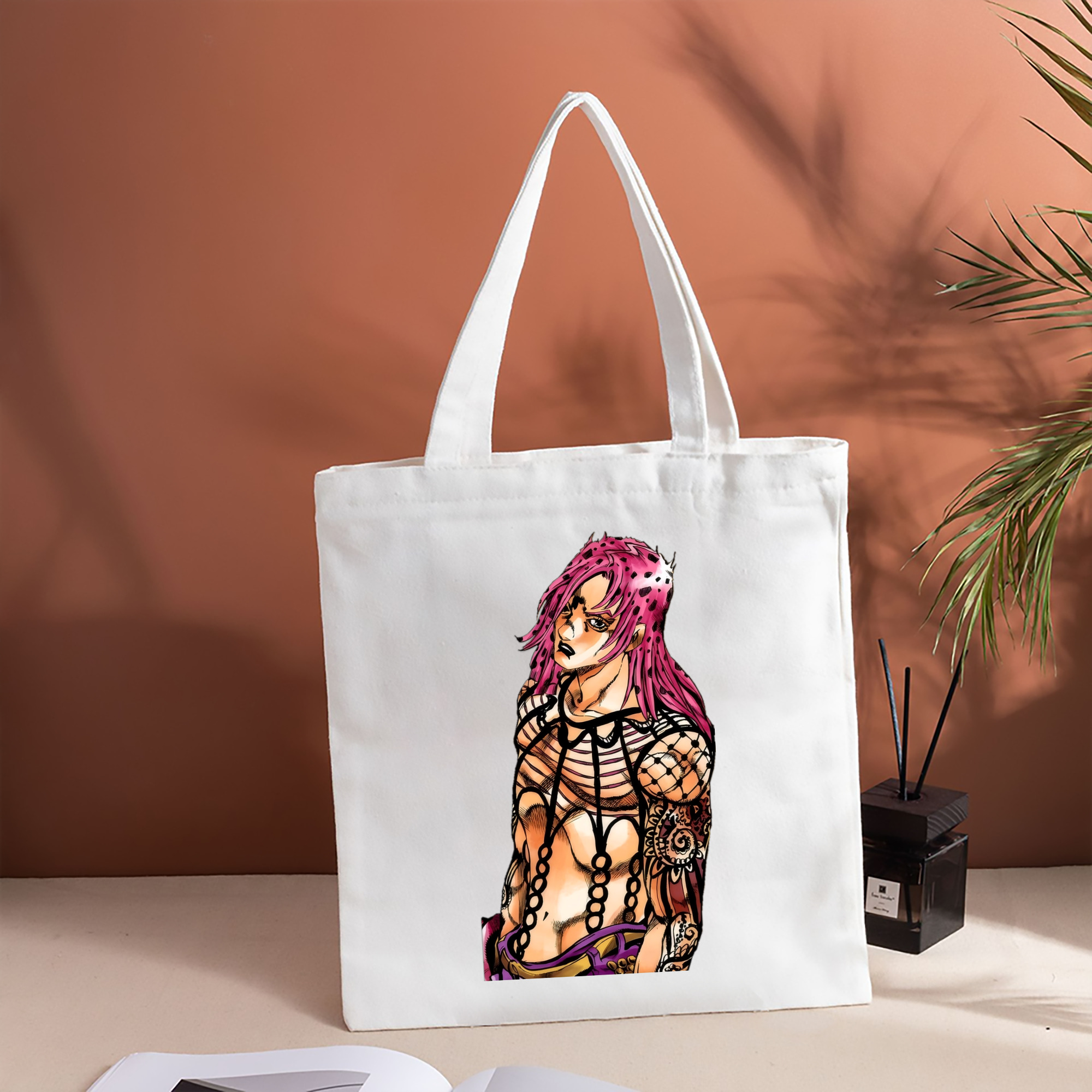 ジョジョの奇妙な冒険 ビネガー?ドッピオ JoJo's Bizarre Adventure Vinegar Doppio 縦型キャンバス生地手提げバッグ　トートバッグ