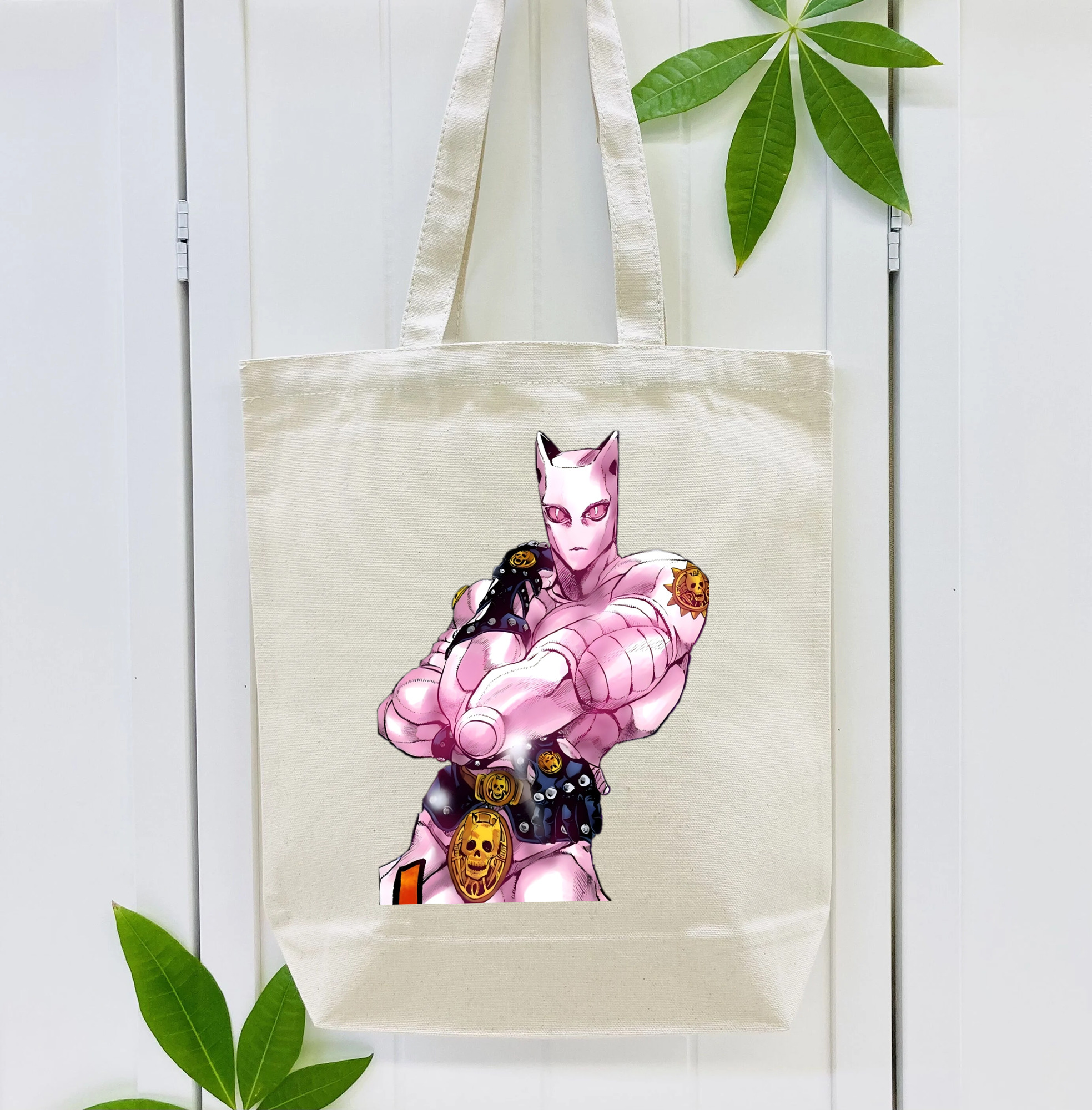 ジョジョの奇妙な冒険 きら よしかげ JoJo's Bizarre Adventure Kira Yoshikage 縦型キャンバス生地手提げバッグ　トートバッグ