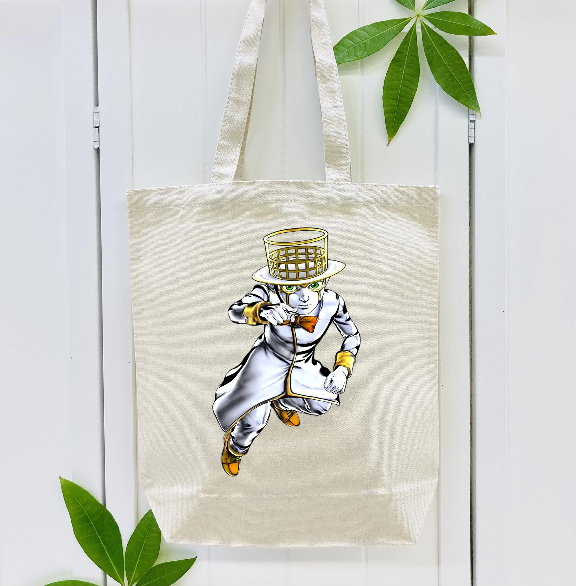 ジョジョの奇妙な冒険 岸辺 露伴（きしべ ろはん） JoJo's Bizarre Adventure Rohan Kishibe 縦型キャンバス生地手提げバッグ　トートバッグ