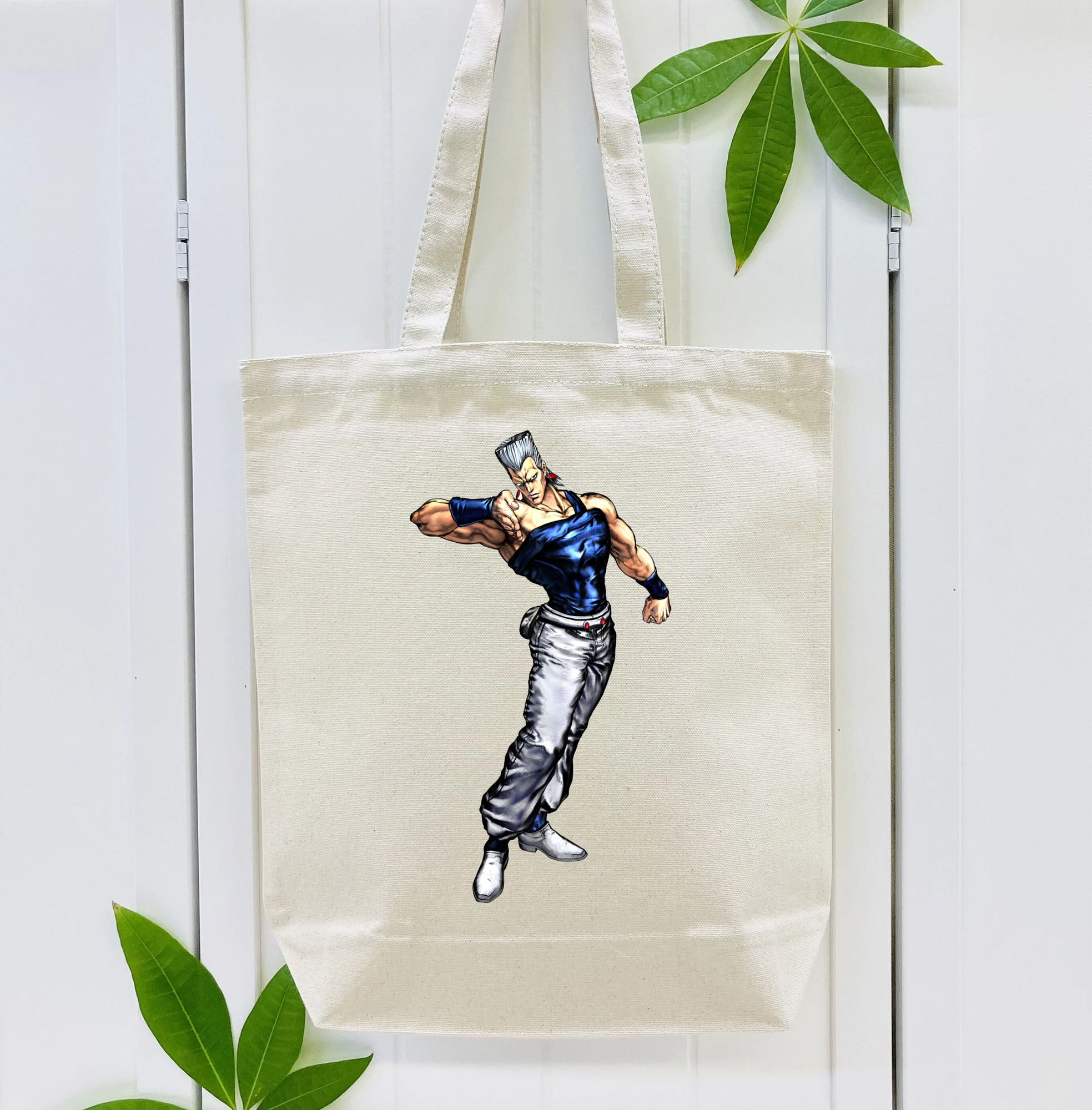 ジョジョの奇妙な冒険 ジャン＝ピエール?ポルナレフ JoJo's Bizarre Adventure Jan Pierre Polnareff 縦型キャンバス生地手提げバッグ　トートバッグ