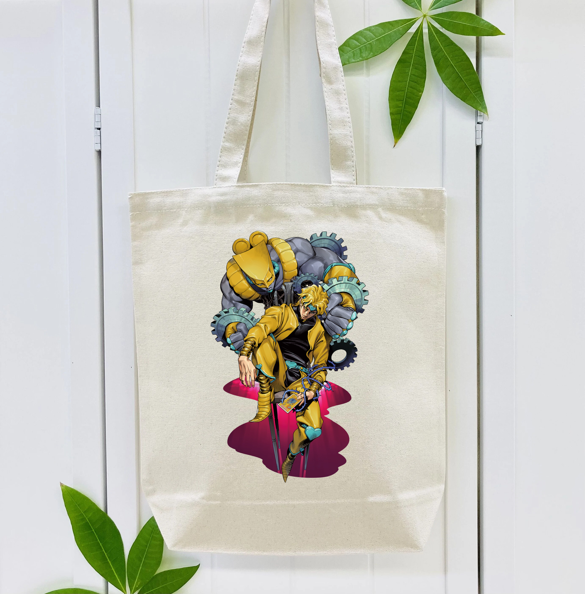 ジョジョの奇妙な冒険 ディオ?ブランドー JoJo's Bizarre Adventure Dio Brando 縦型キャンバス生地手提げバッグ　トートバッグ