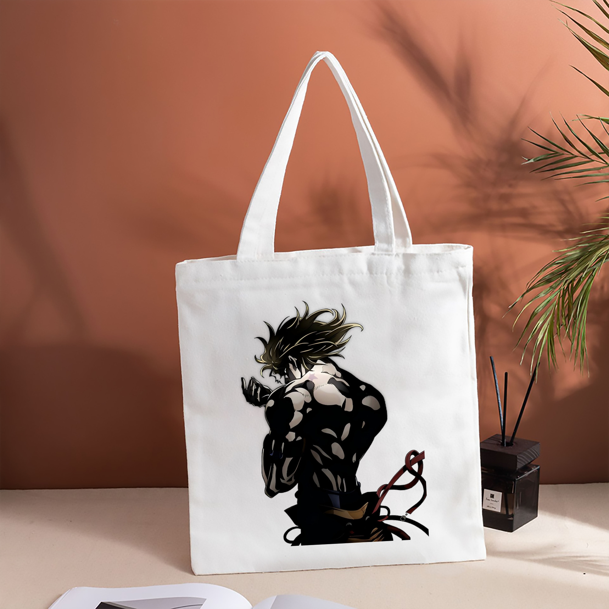 ジョジョの奇妙な冒険 ディオ?ブランドー JoJo's Bizarre Adventure Dio Brando 縦型キャンバス生地手提げバッグ　トートバッグ