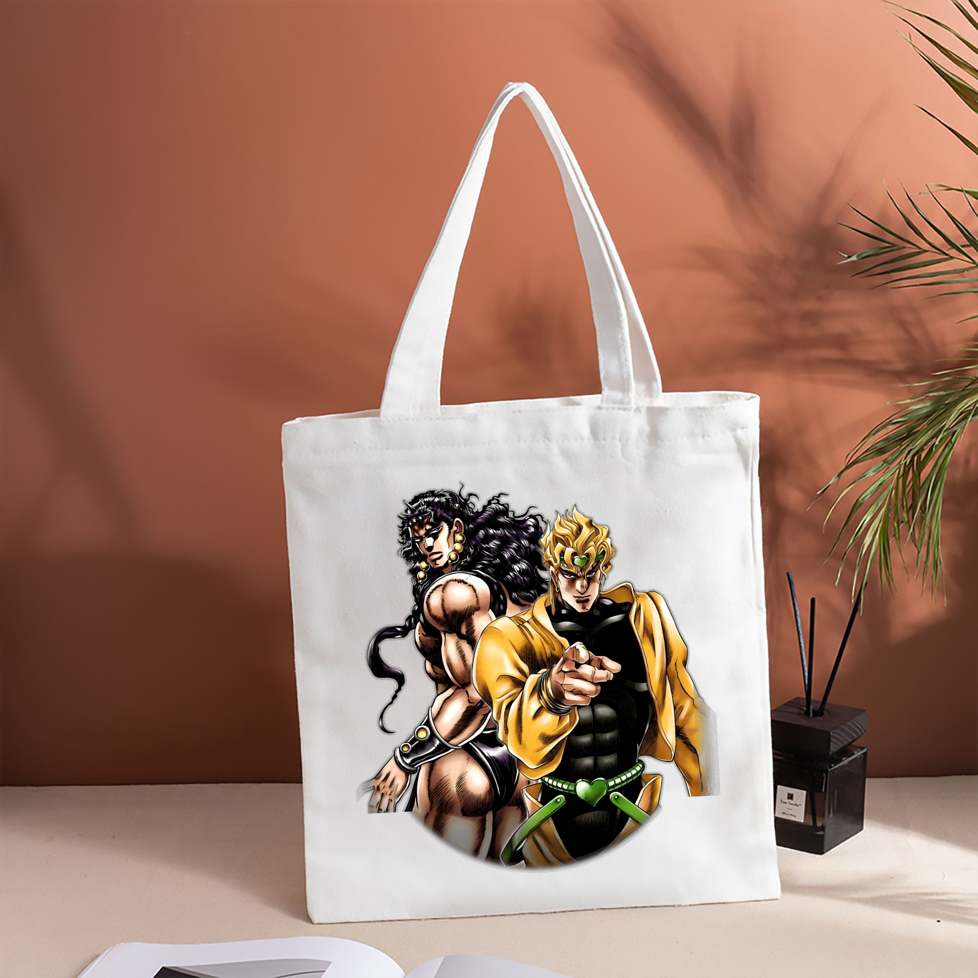 ジョジョの奇妙な冒険 ディオ?ブランドー JoJo's Bizarre Adventure Dio Brando 縦型キャンバス生地手提げバッグ　トートバッグ