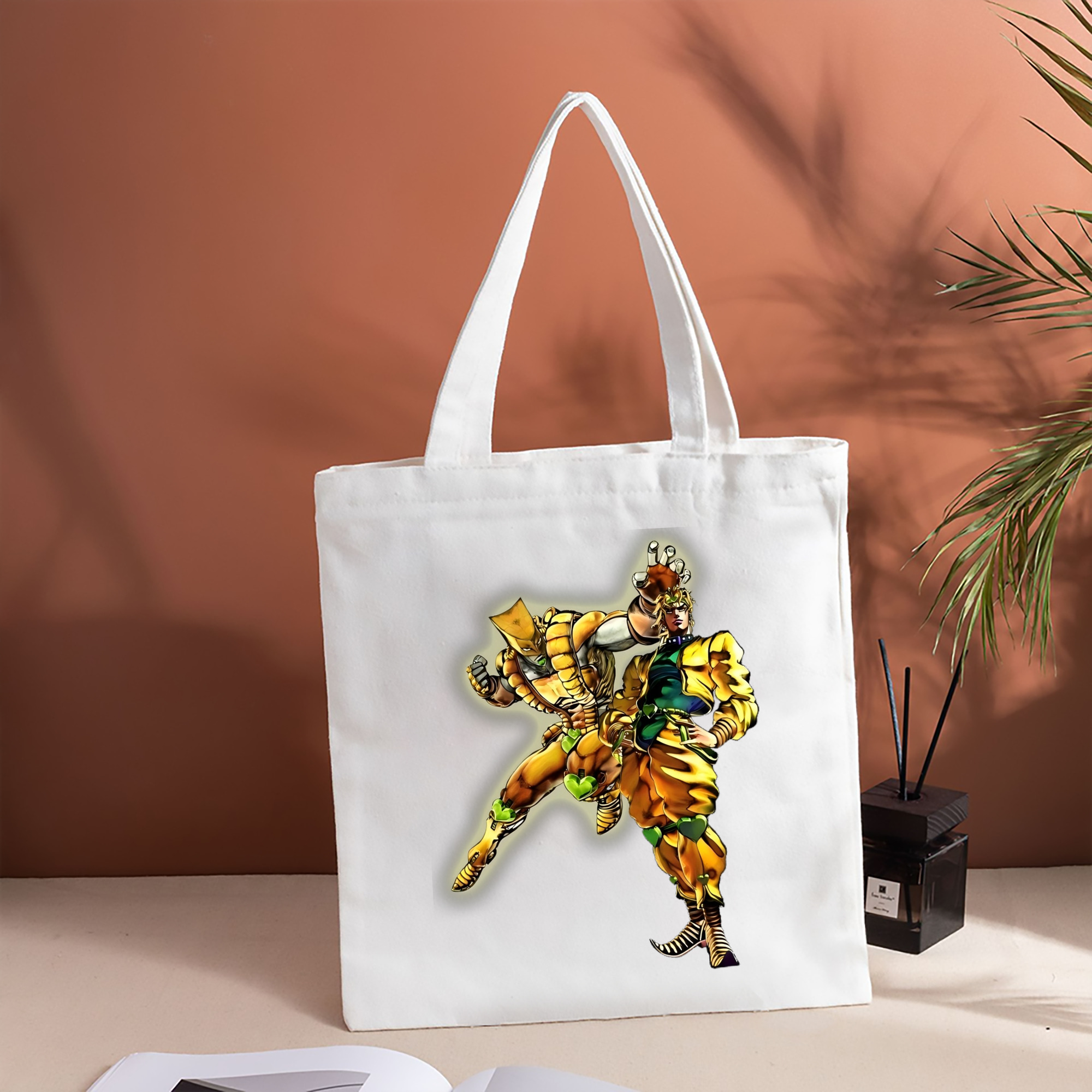 ジョジョの奇妙な冒険 ディオ?ブランドー JoJo's Bizarre Adventure Dio Brando 縦型キャンバス生地手提げバッグ　トートバッグ
