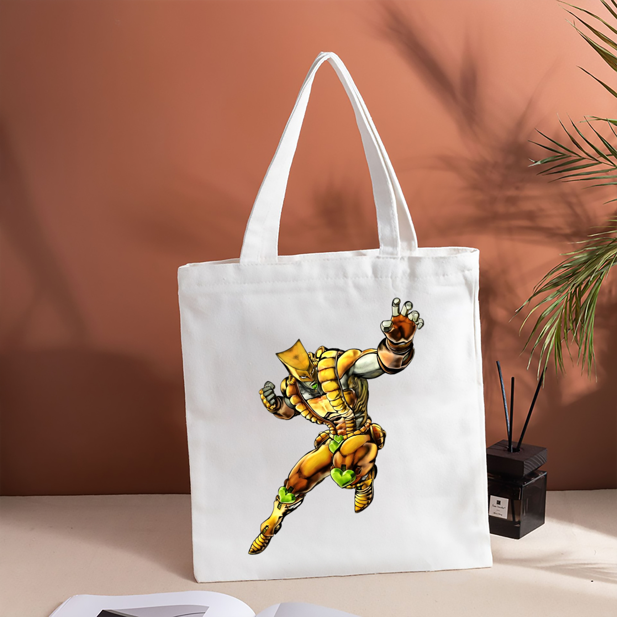 ジョジョの奇妙な冒険 ディオ?ブランドー JoJo's Bizarre Adventure Dio Brando 縦型キャンバス生地手提げバッグ　トートバッグ
