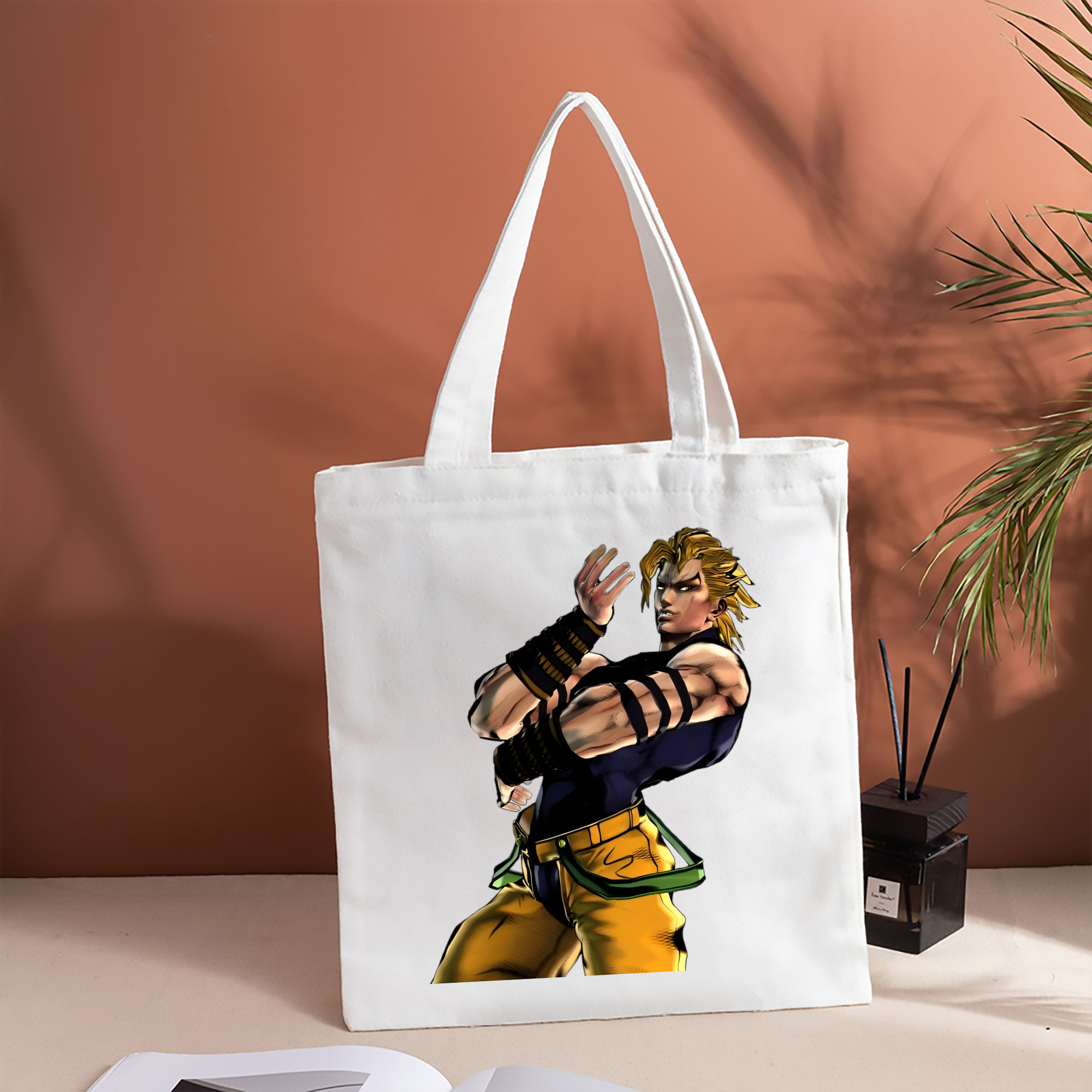 ジョジョの奇妙な冒険 ディオ?ブランドー JoJo's Bizarre Adventure Dio Brando 縦型キャンバス生地手提げバッグ　トートバッグ