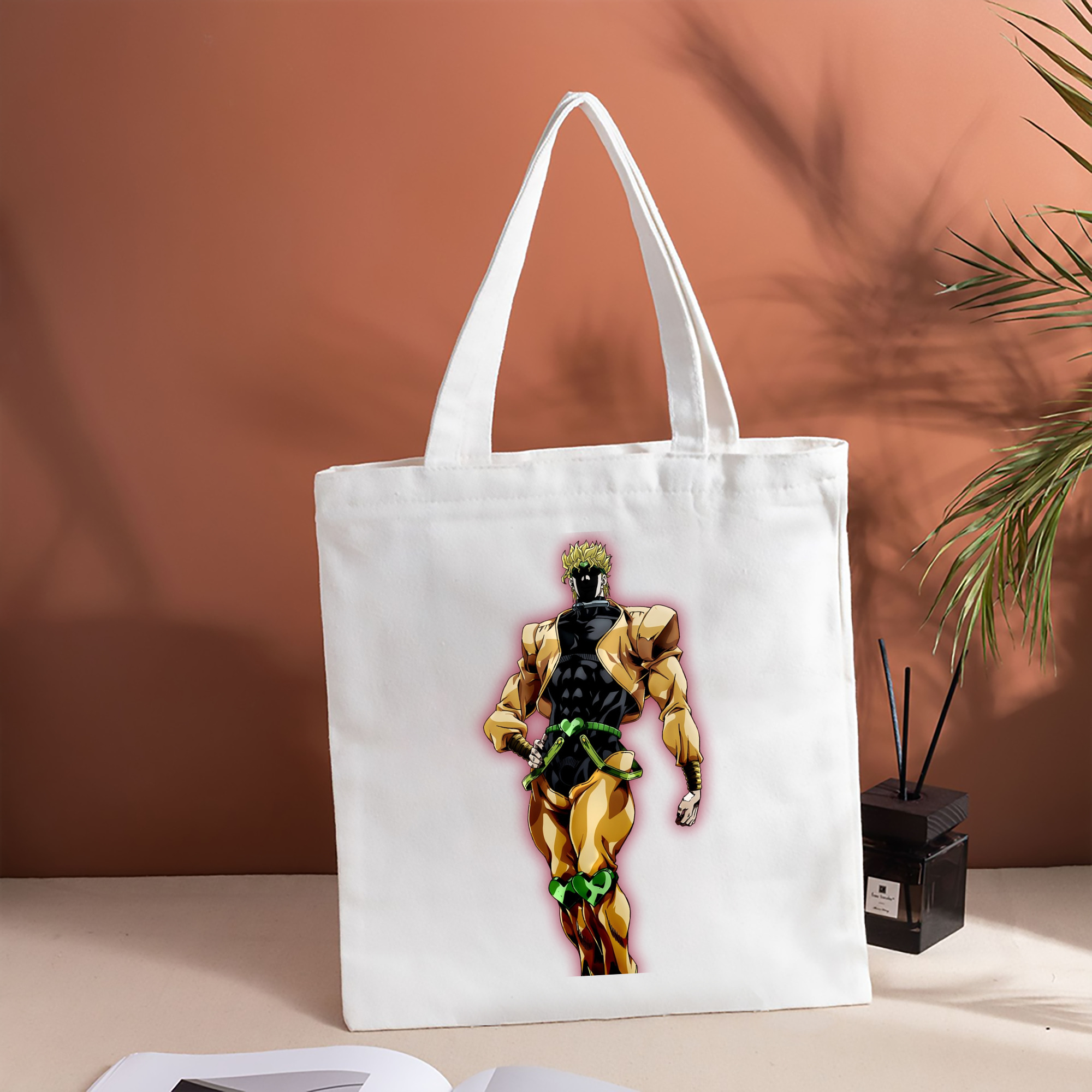 ジョジョの奇妙な冒険 ディオ?ブランドー JoJo's Bizarre Adventure Dio Brando 縦型キャンバス生地手提げバッグ　トートバッグ