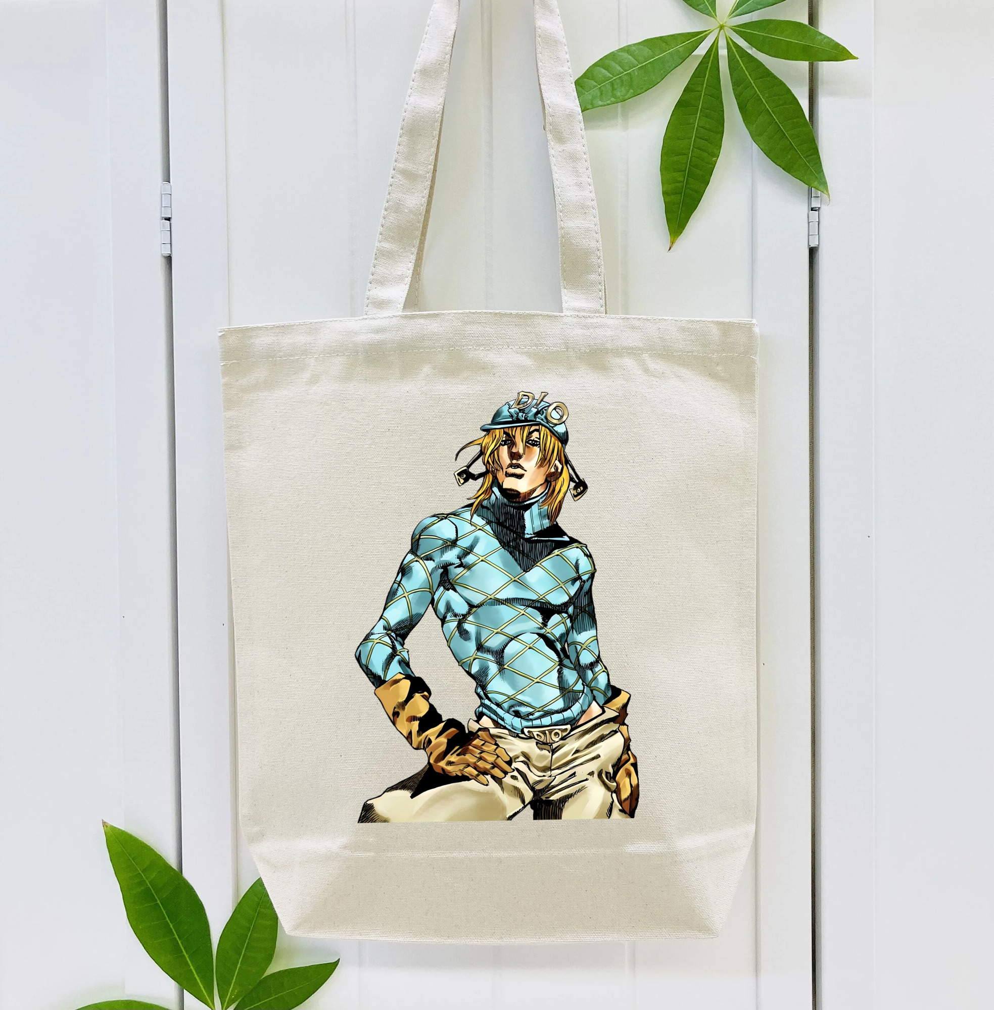 ジョジョの奇妙な冒険 ディオ?ブランドー JoJo's Bizarre Adventure Dio Brando 縦型キャンバス生地手提げバッグ　トートバッグ