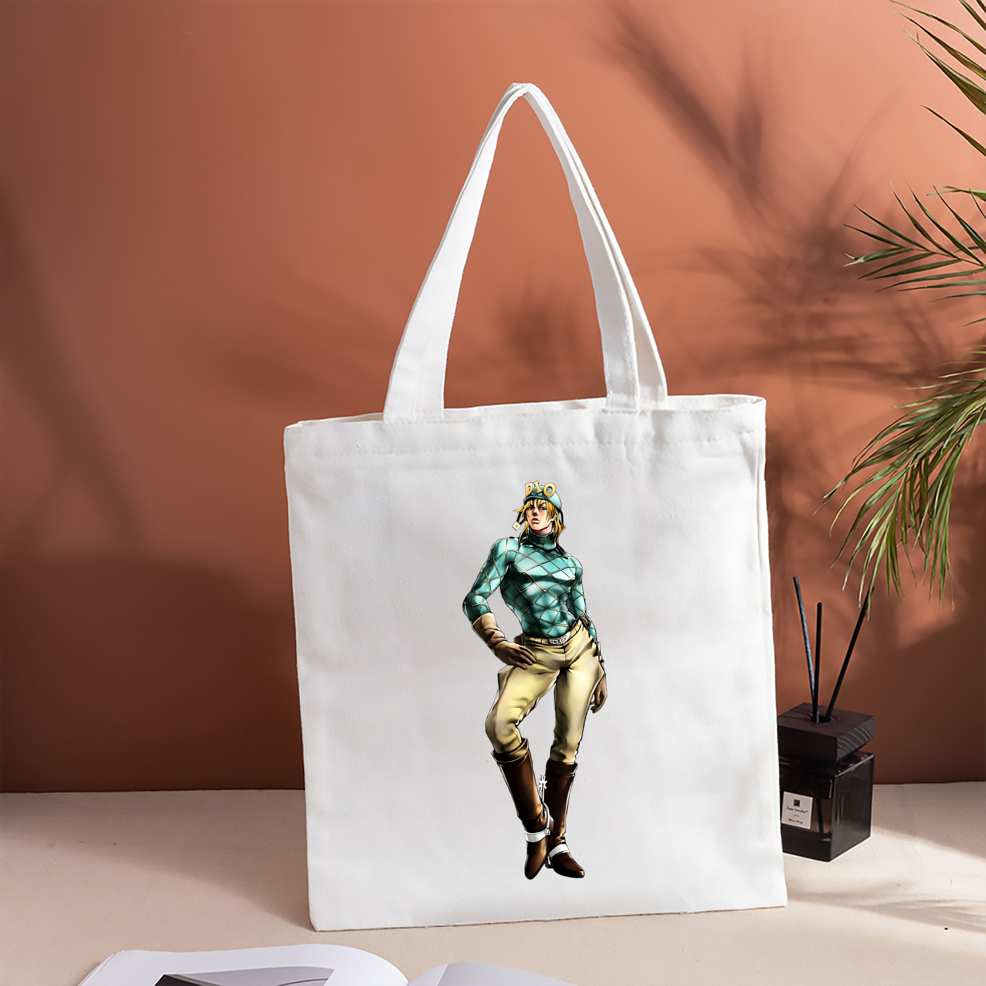 ジョジョの奇妙な冒険 ディオ?ブランドー JoJo's Bizarre Adventure Dio Brando 縦型キャンバス生地手提げバッグ　トートバッグ