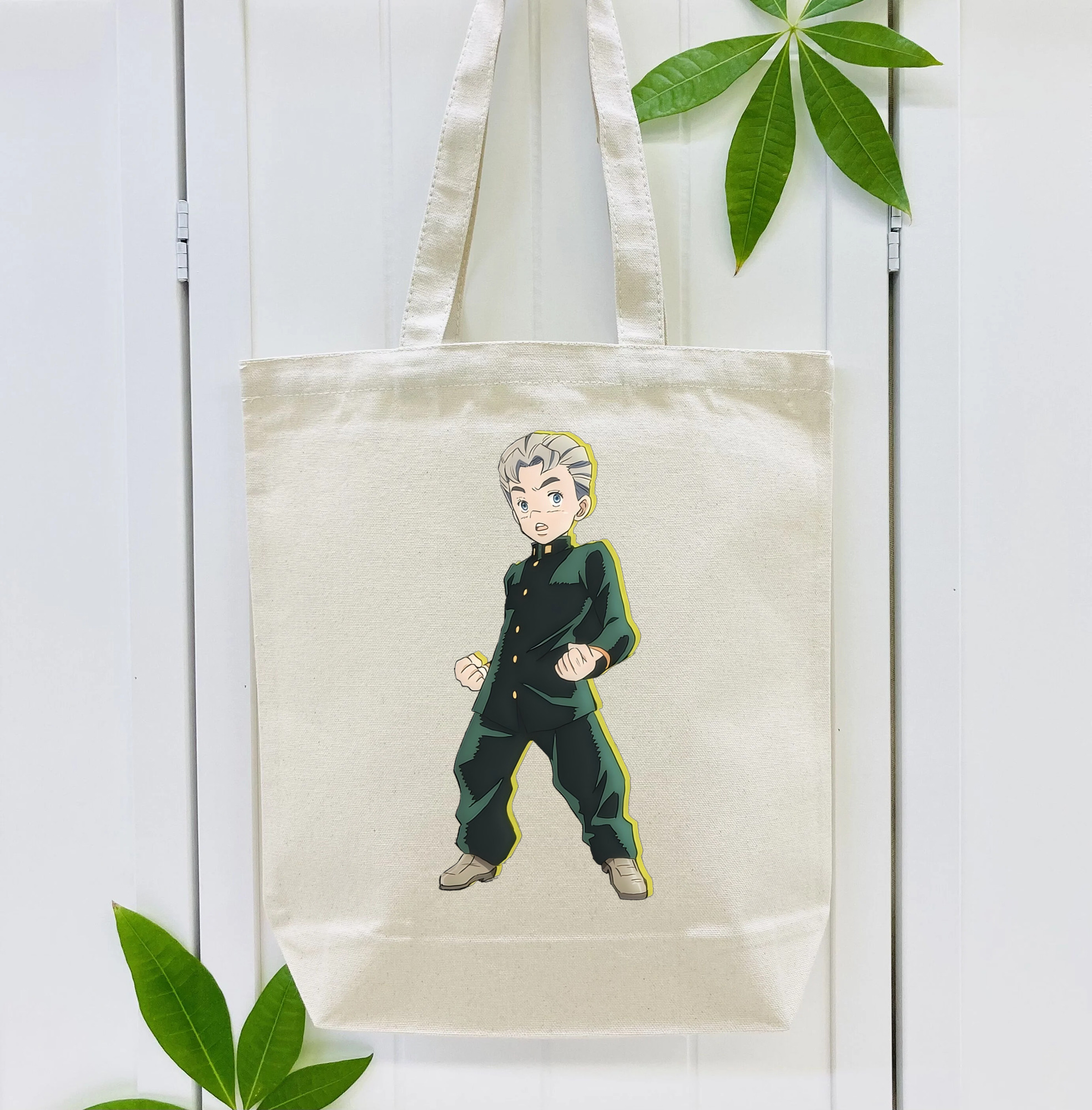 ジョジョの奇妙な冒険 広瀨康一 JoJo's Bizarre Adventure Hirose Koichi 縦型キャンバス生地手提げバッグ　トートバッグ