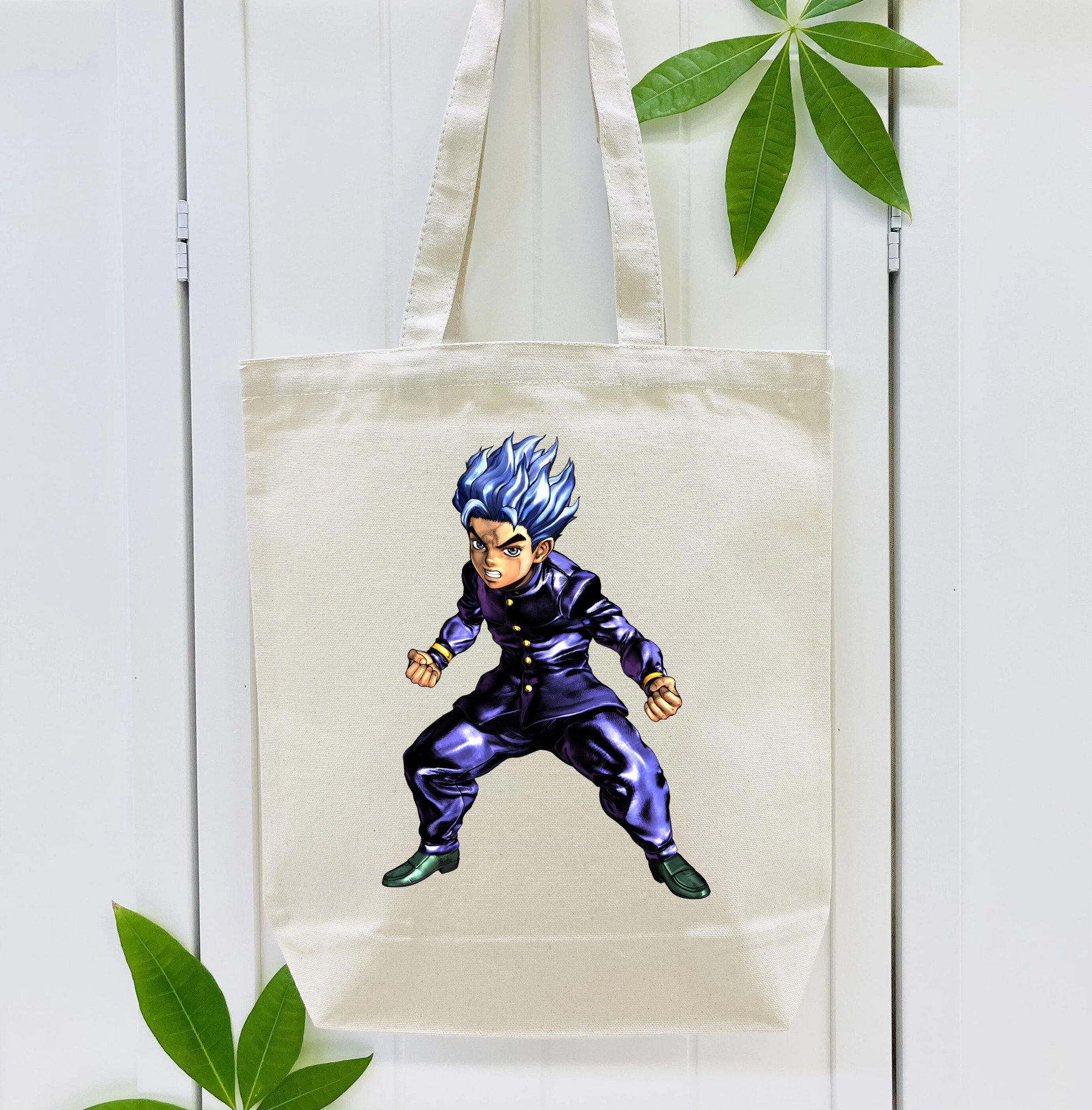 ジョジョの奇妙な冒険 広瀨康一 JoJo's Bizarre Adventure Hirose Koichi 縦型キャンバス生地手提げバッグ　トートバッグ