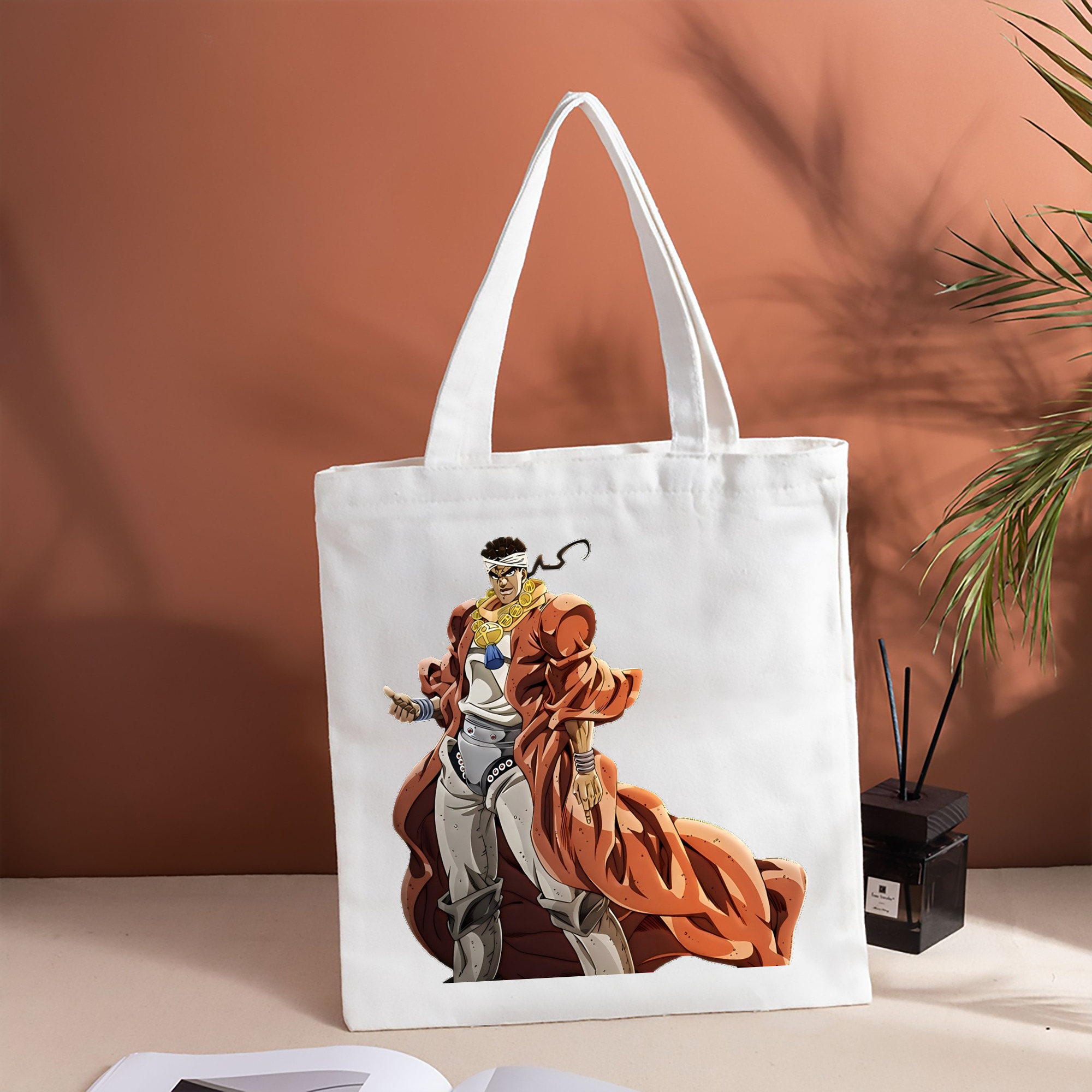 ジョジョの奇妙な冒険 ムハンマド?アブドゥル JoJo's Bizarre Adventure Muhammad Avdol 縦型キャンバス生地手提げバッグ　トートバッグ