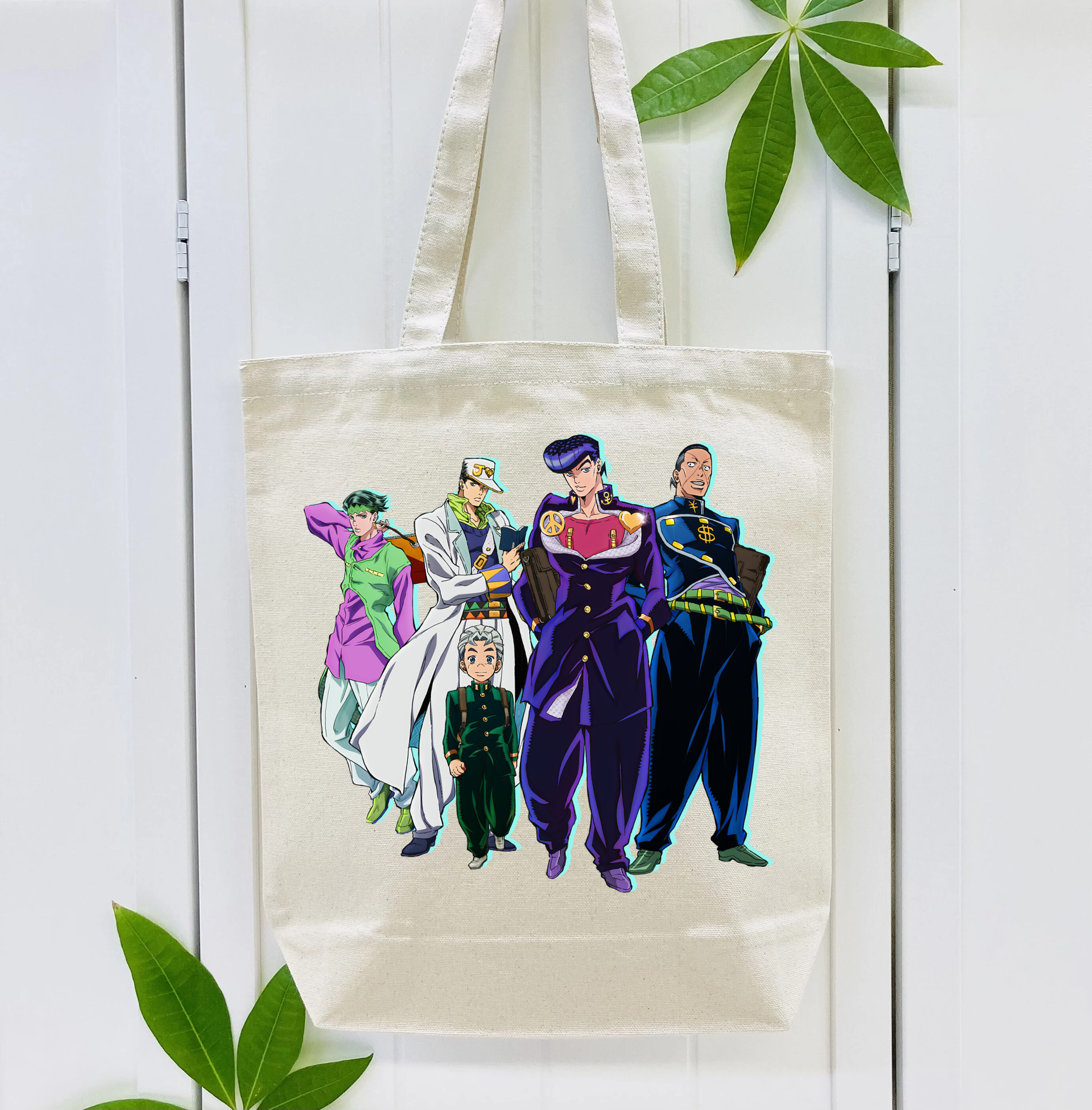 ジョジョの奇妙な冒険 JoJo's Bizarre Adventure 縦型キャンバス生地手提げバッグ　トートバッグ