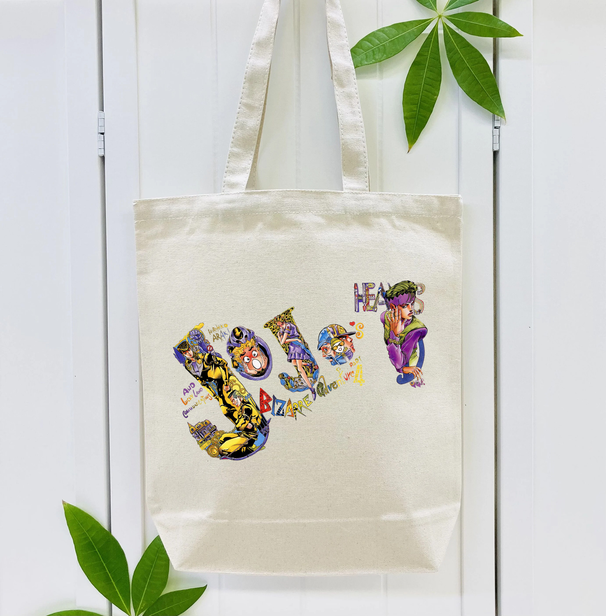 ジョジョの奇妙な冒険 JoJo's Bizarre Adventure 縦型キャンバス生地手提げバッグ　トートバッグ