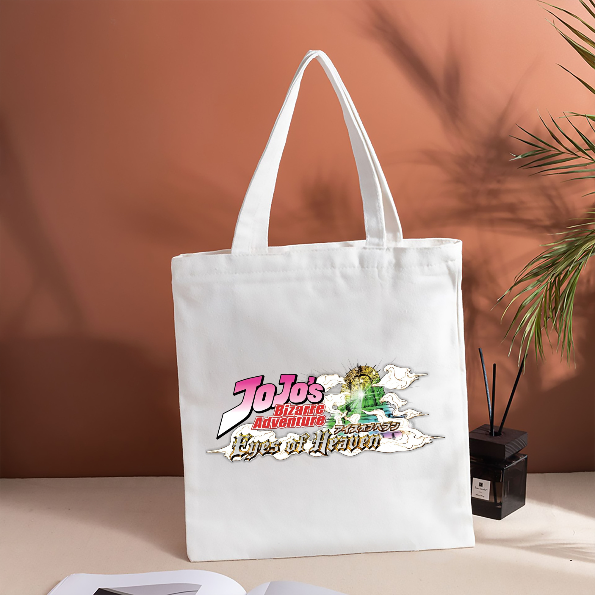 ジョジョの奇妙な冒険 JoJo's Bizarre Adventure 縦型キャンバス生地手提げバッグ　トートバッグ