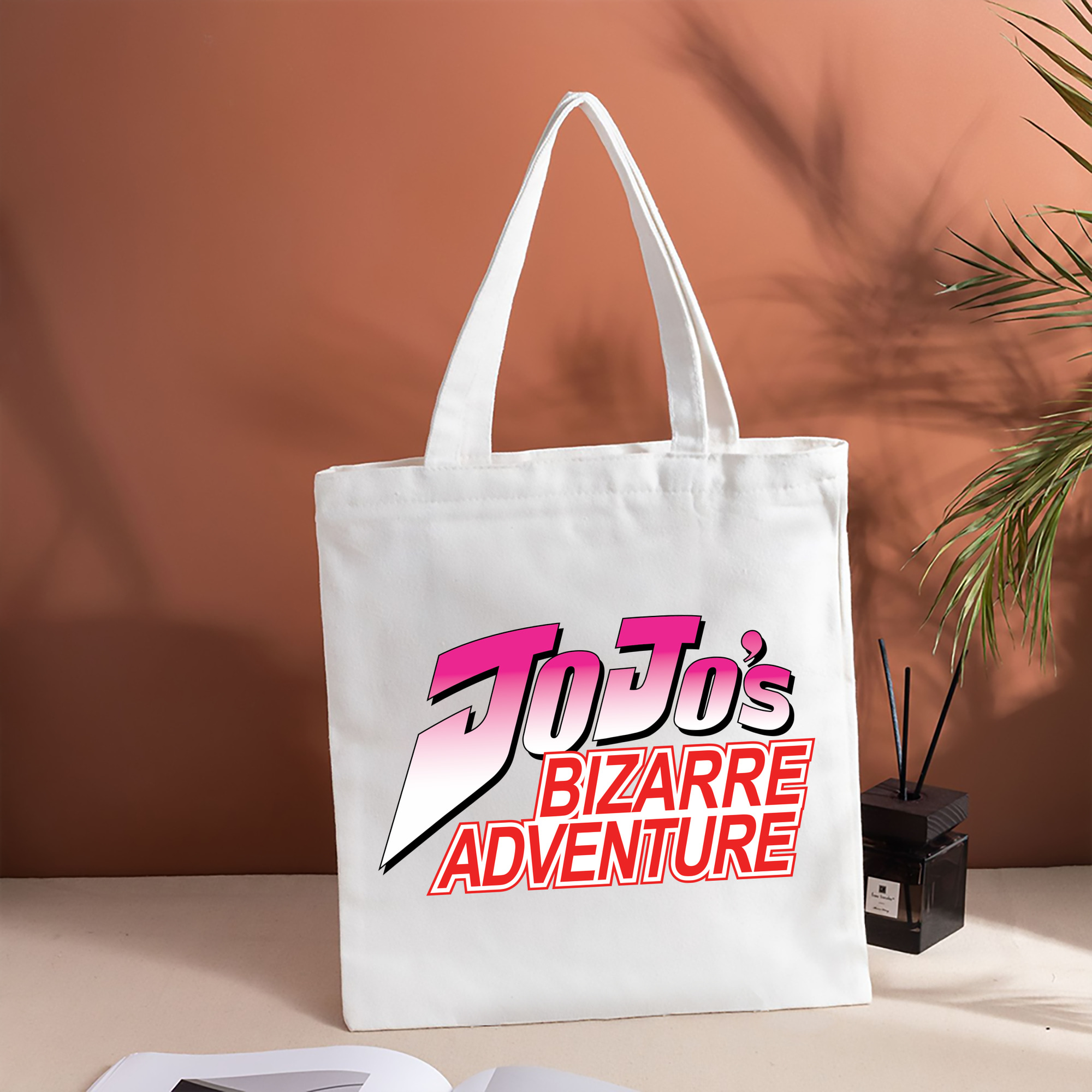 ジョジョの奇妙な冒険 JoJo's Bizarre Adventure 縦型キャンバス生地手提げバッグ　トートバッグ