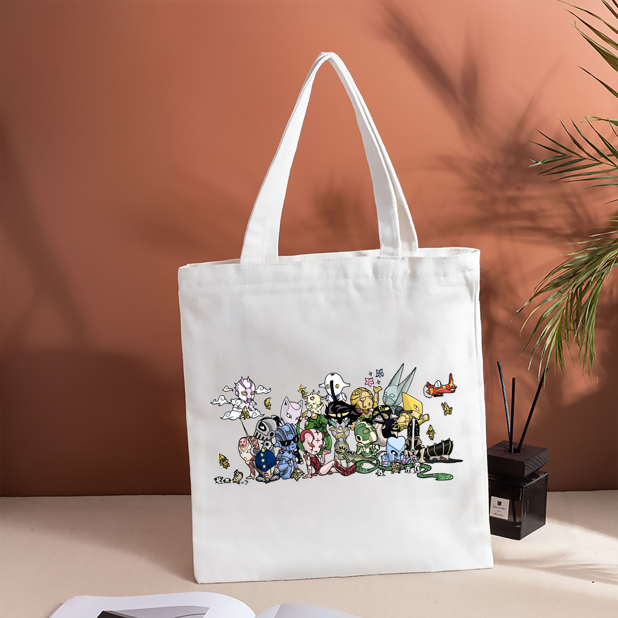ジョジョの奇妙な冒険 JoJo's Bizarre Adventure 縦型キャンバス生地手提げバッグ　トートバッグ