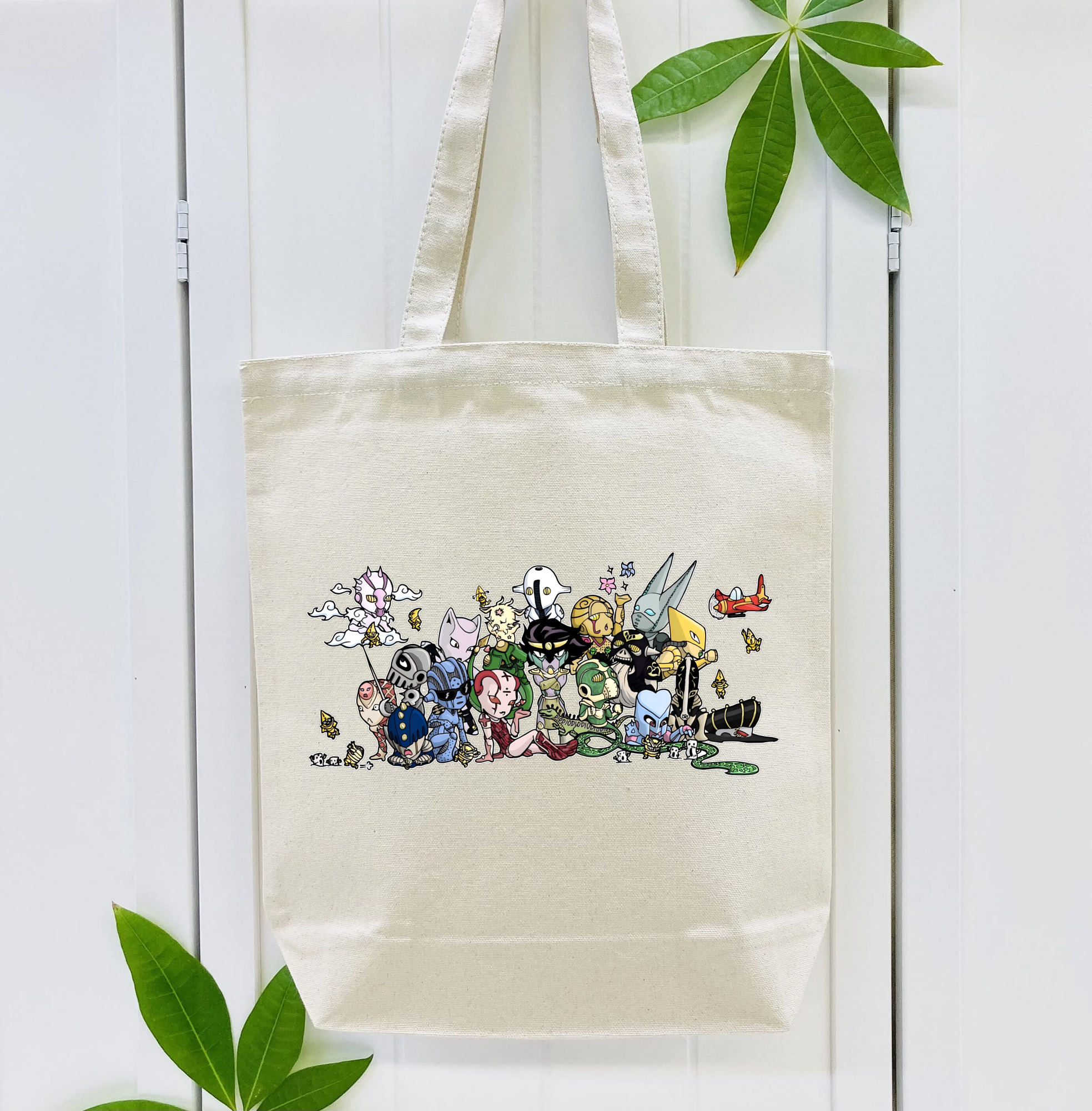 ジョジョの奇妙な冒険 JoJo's Bizarre Adventure 縦型キャンバス生地手提げバッグ　トートバッグ