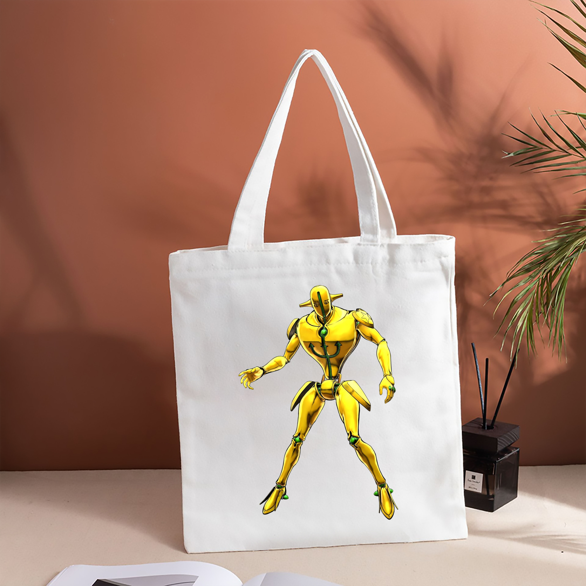 ジョジョの奇妙な冒険 JoJo's Bizarre Adventure 縦型キャンバス生地手提げバッグ　トートバッグ