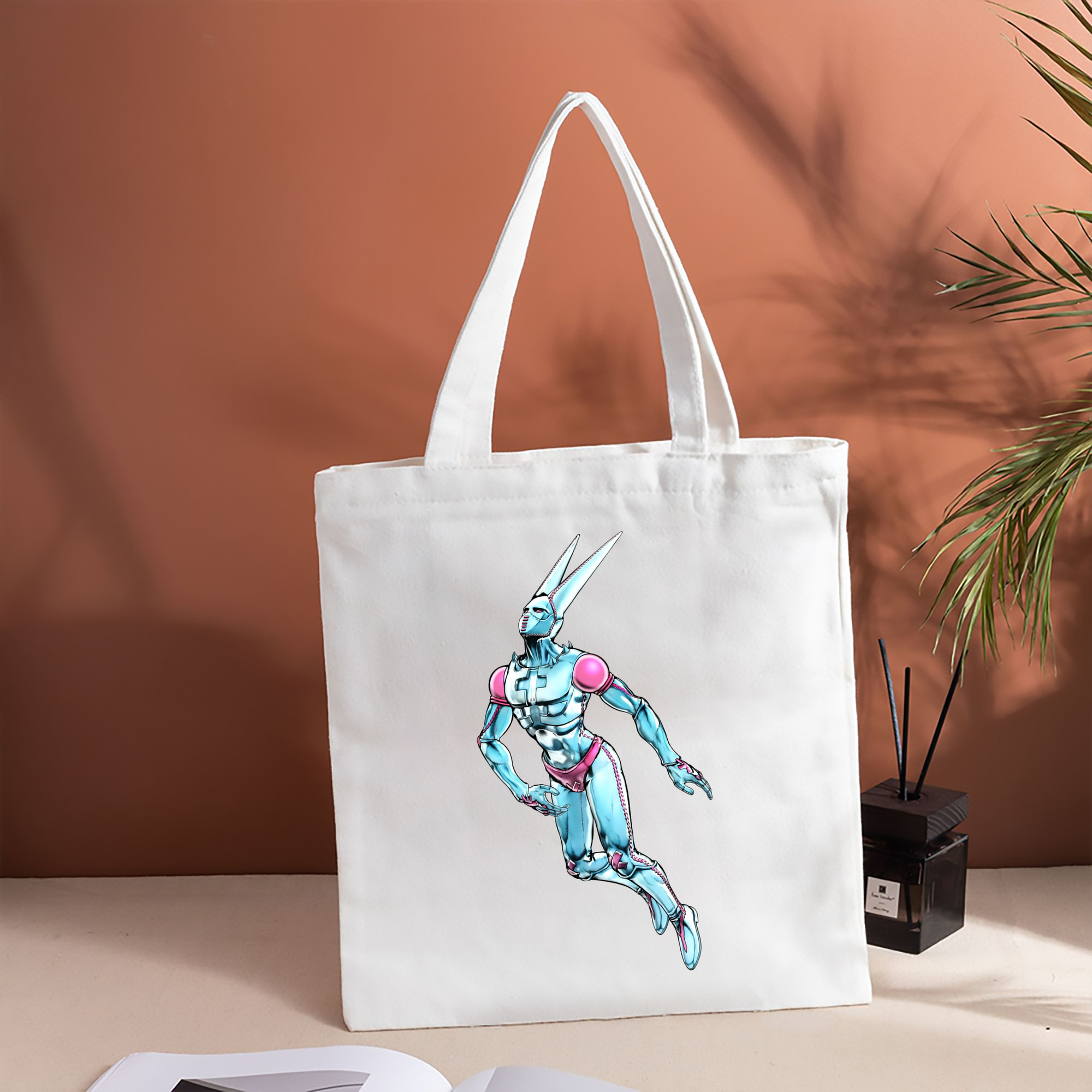 ジョジョの奇妙な冒険 JoJo's Bizarre Adventure 縦型キャンバス生地手提げバッグ　トートバッグ