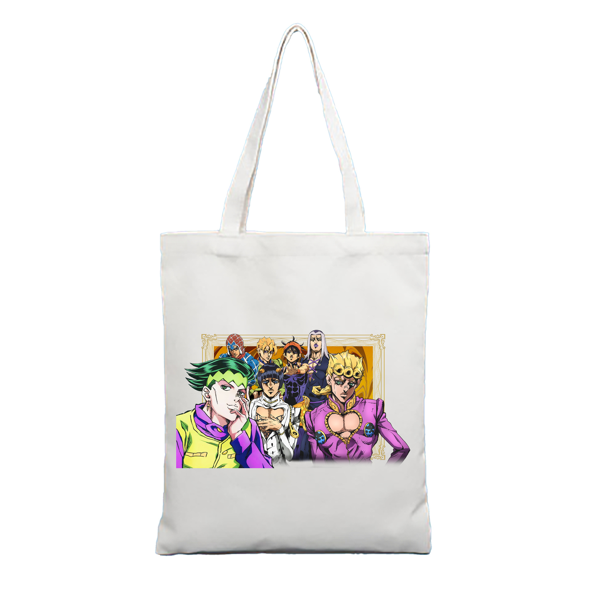 （画像用） ジョジョの奇妙な冒険 ジョルノ?ジョバァーナ JoJo's Bizarre Adventure Giorno Giovanna 縦型キャンバス生地手提げバッグ　トートバッグ