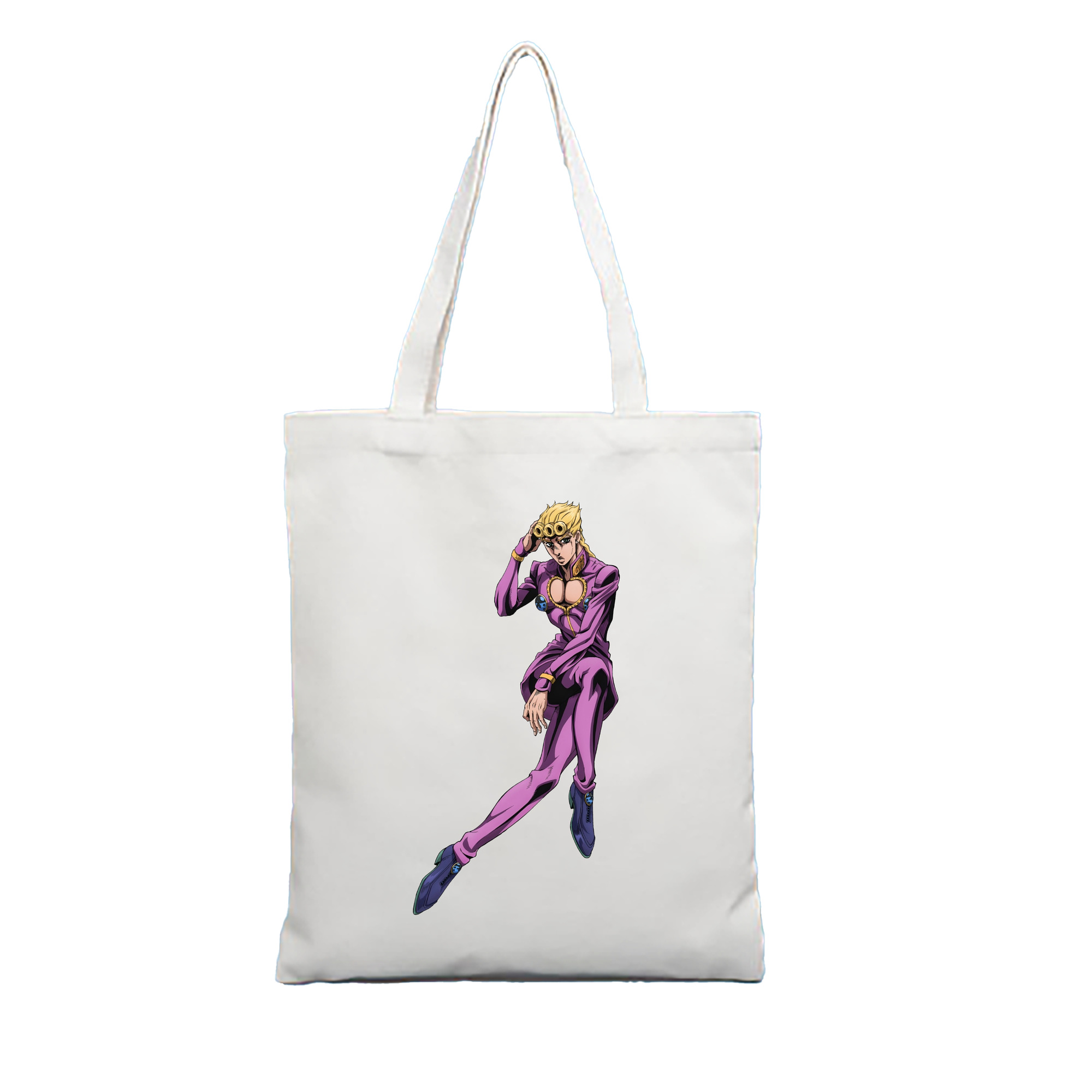 （画像用） ジョジョの奇妙な冒険 ジョルノ?ジョバァーナ JoJo's Bizarre Adventure Giorno Giovanna 縦型キャンバス生地手提げバッグ　トートバッグ