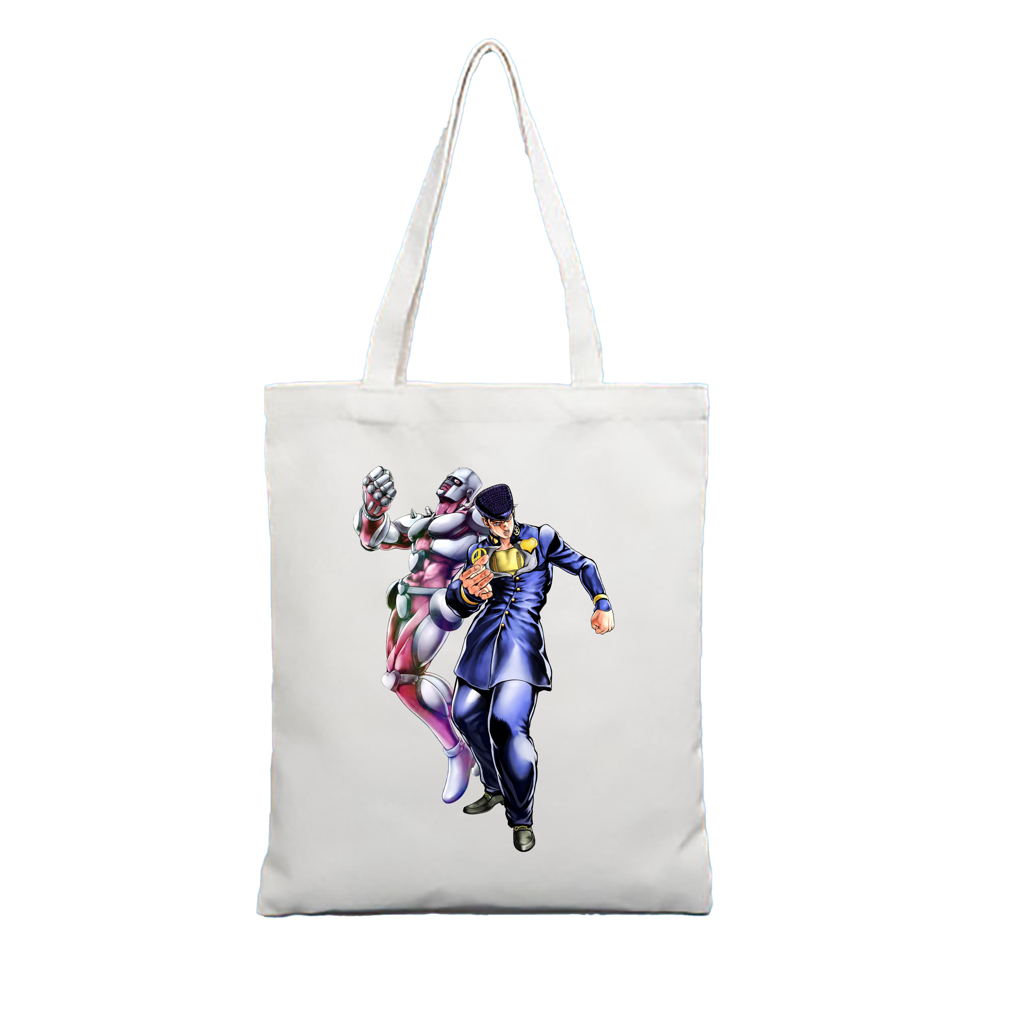 （画像用） ジョジョの奇妙な冒険 ひがしかた じょうすけ JoJo's Bizarre Adventure Higashikata Josuke 縦型キャンバス生地手提げバッグ　トートバッグ
