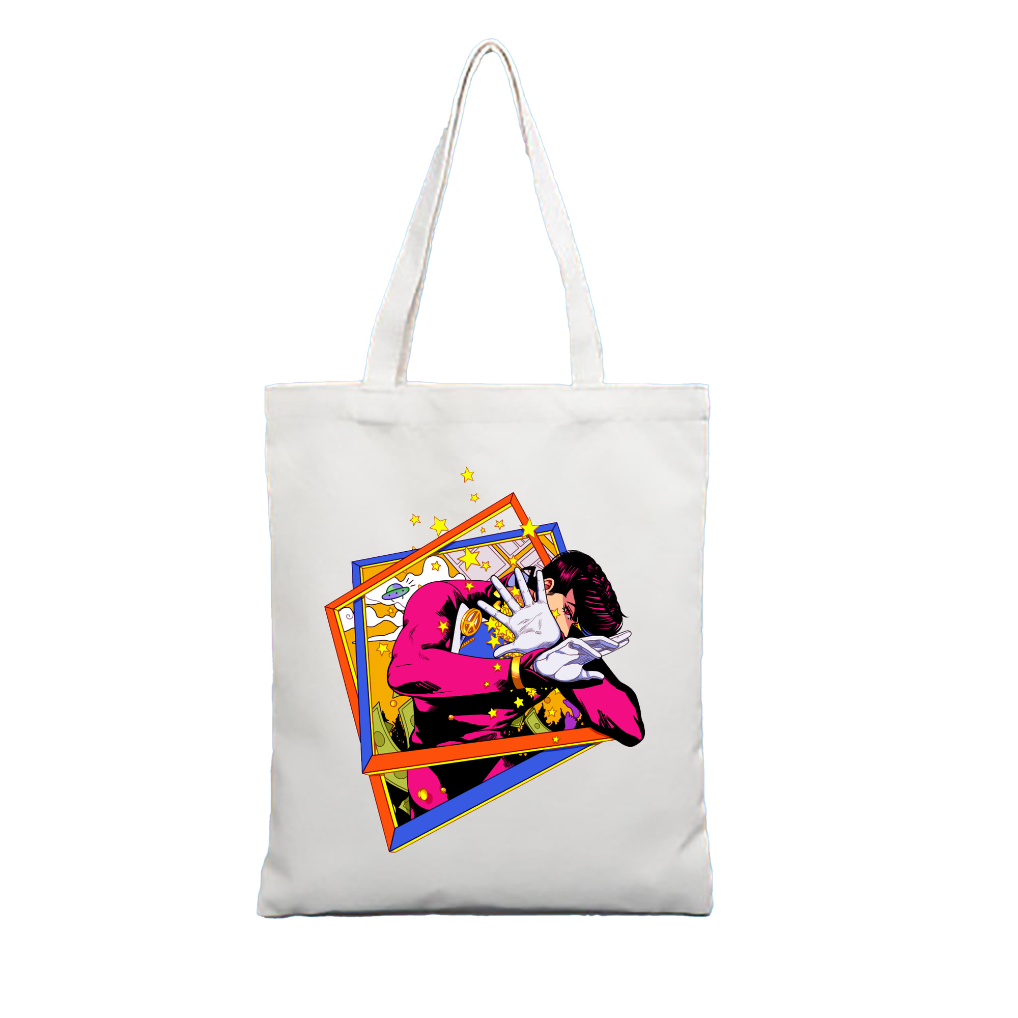 （画像用） ジョジョの奇妙な冒険 ひがしかた じょうすけ JoJo's Bizarre Adventure Higashikata Josuke 縦型キャンバス生地手提げバッグ　トートバッグ
