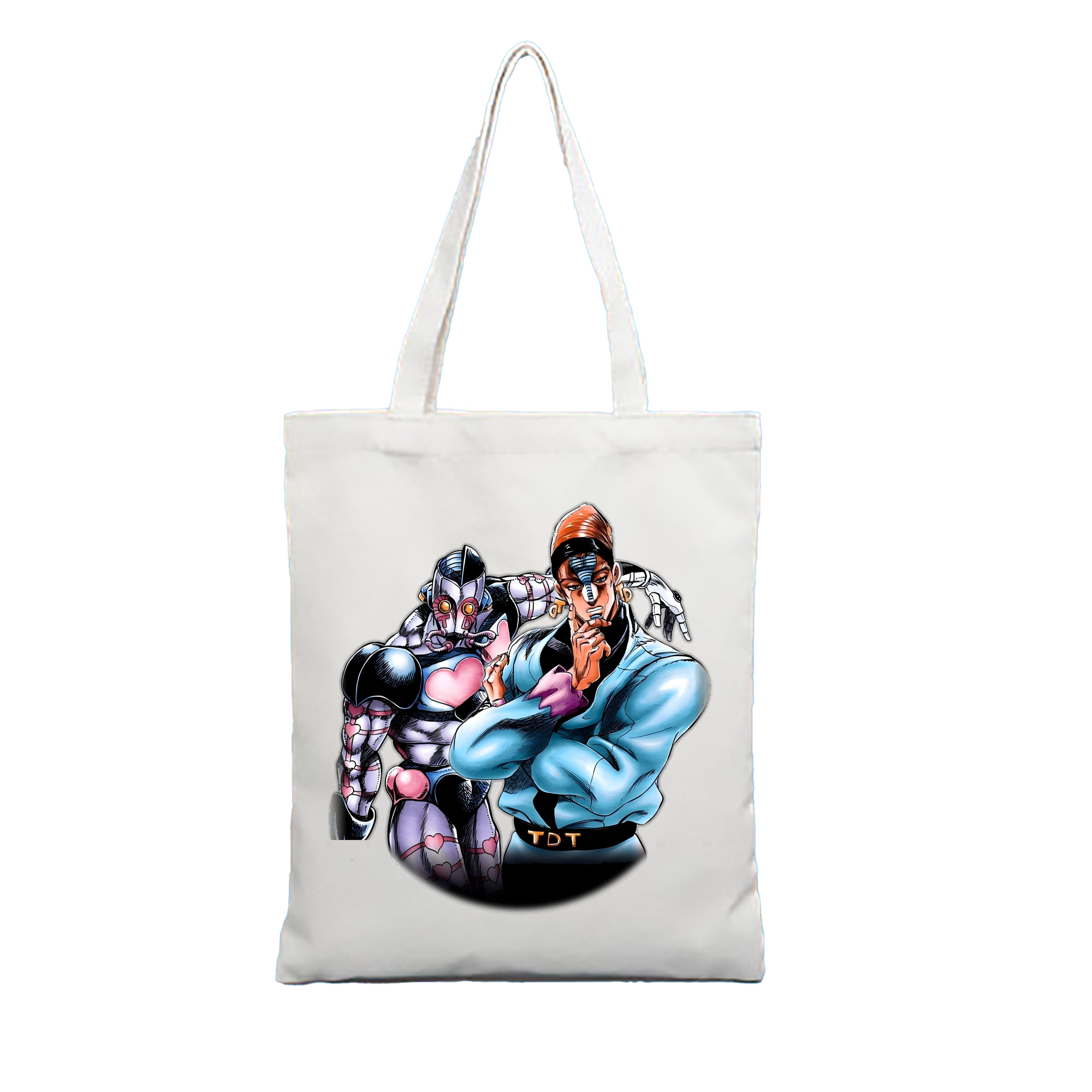 （画像用） ジョジョの奇妙な冒険 ひがしかた じょうすけ JoJo's Bizarre Adventure Higashikata Josuke 縦型キャンバス生地手提げバッグ　トートバッグ