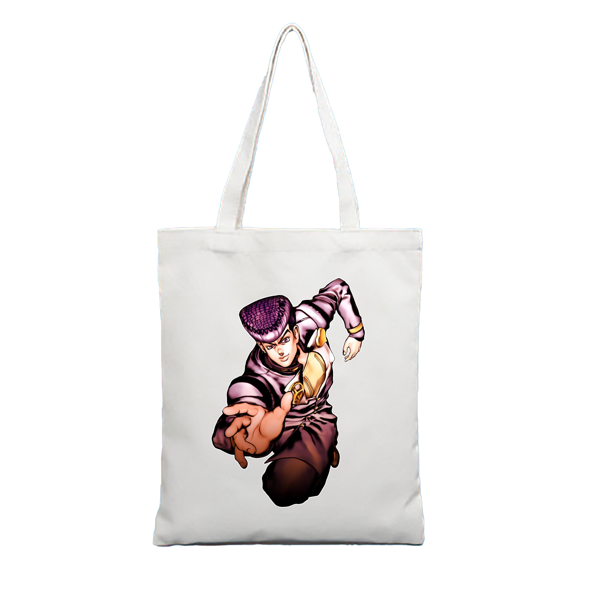 （画像用） ジョジョの奇妙な冒険 ひがしかた じょうすけ JoJo's Bizarre Adventure Higashikata Josuke 縦型キャンバス生地手提げバッグ　トートバッグ