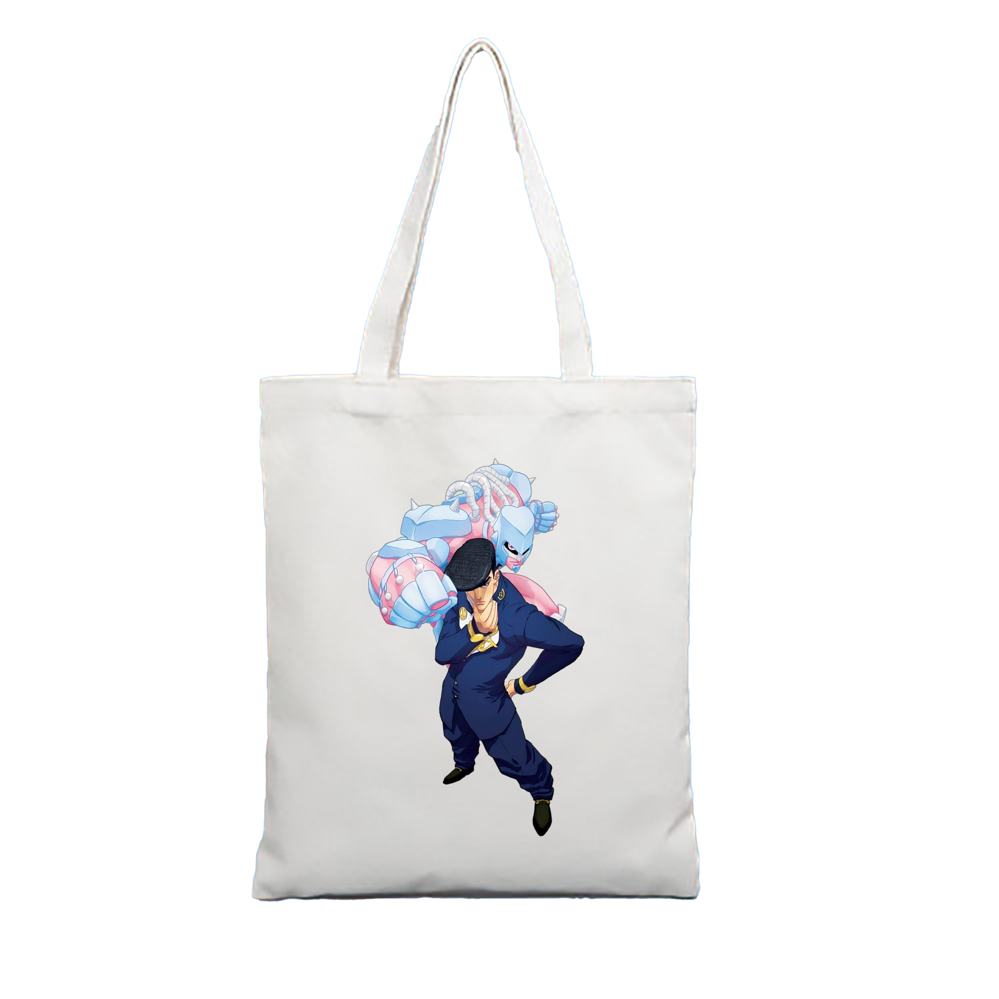 （画像用） ジョジョの奇妙な冒険 ひがしかた じょうすけ JoJo's Bizarre Adventure Higashikata Josuke 縦型キャンバス生地手提げバッグ　トートバッグ