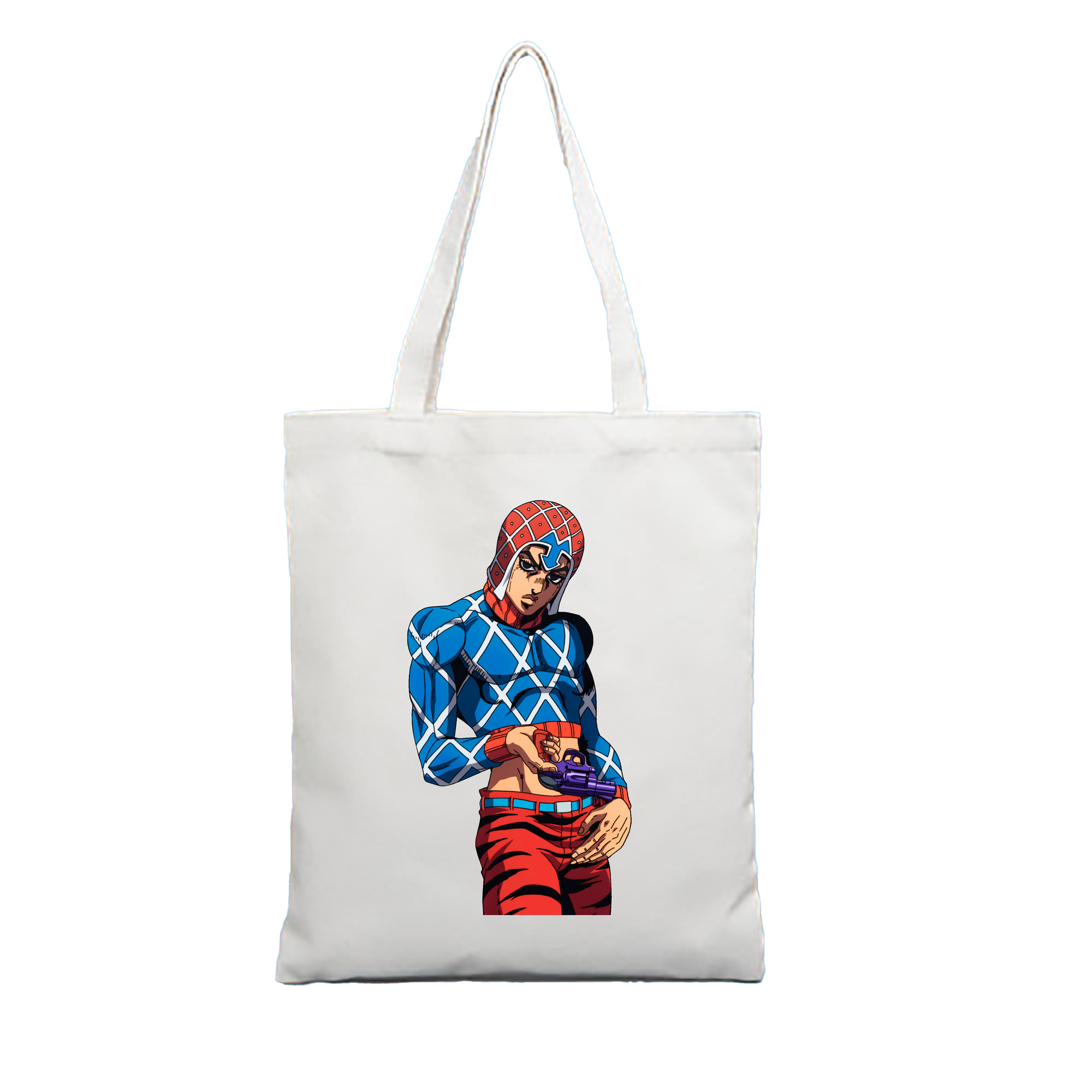 （画像用） ジョジョの奇妙な冒険 グイード?ミスタ JoJo's Bizarre Adventure Guido Mista 縦型キャンバス生地手提げバッグ　トートバッグ