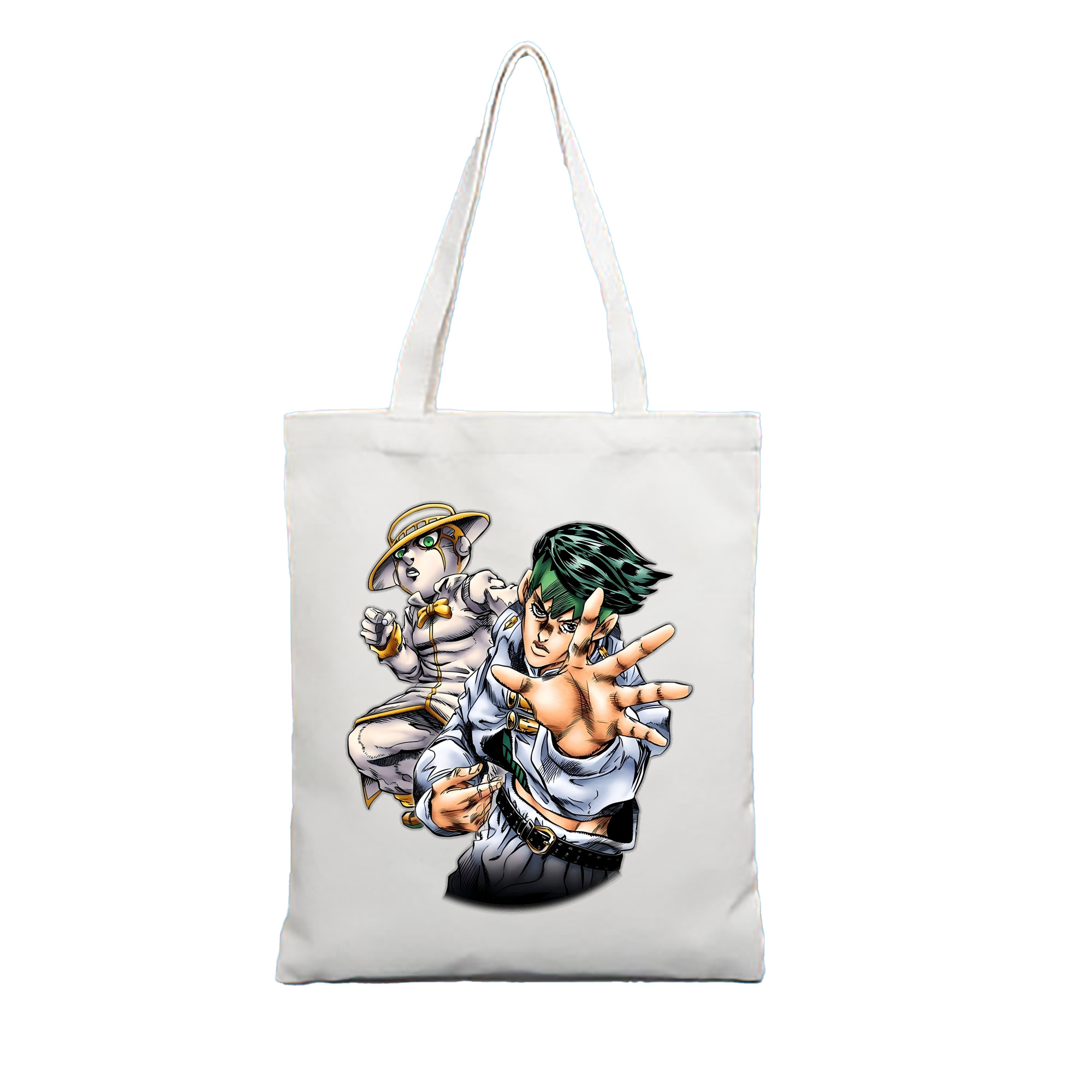 （画像用） ジョジョの奇妙な冒険 岸辺 露伴（きしべ ろはん） JoJo's Bizarre Adventure Rohan Kishibe 縦型キャンバス生地手提げバッグ　トートバッグ