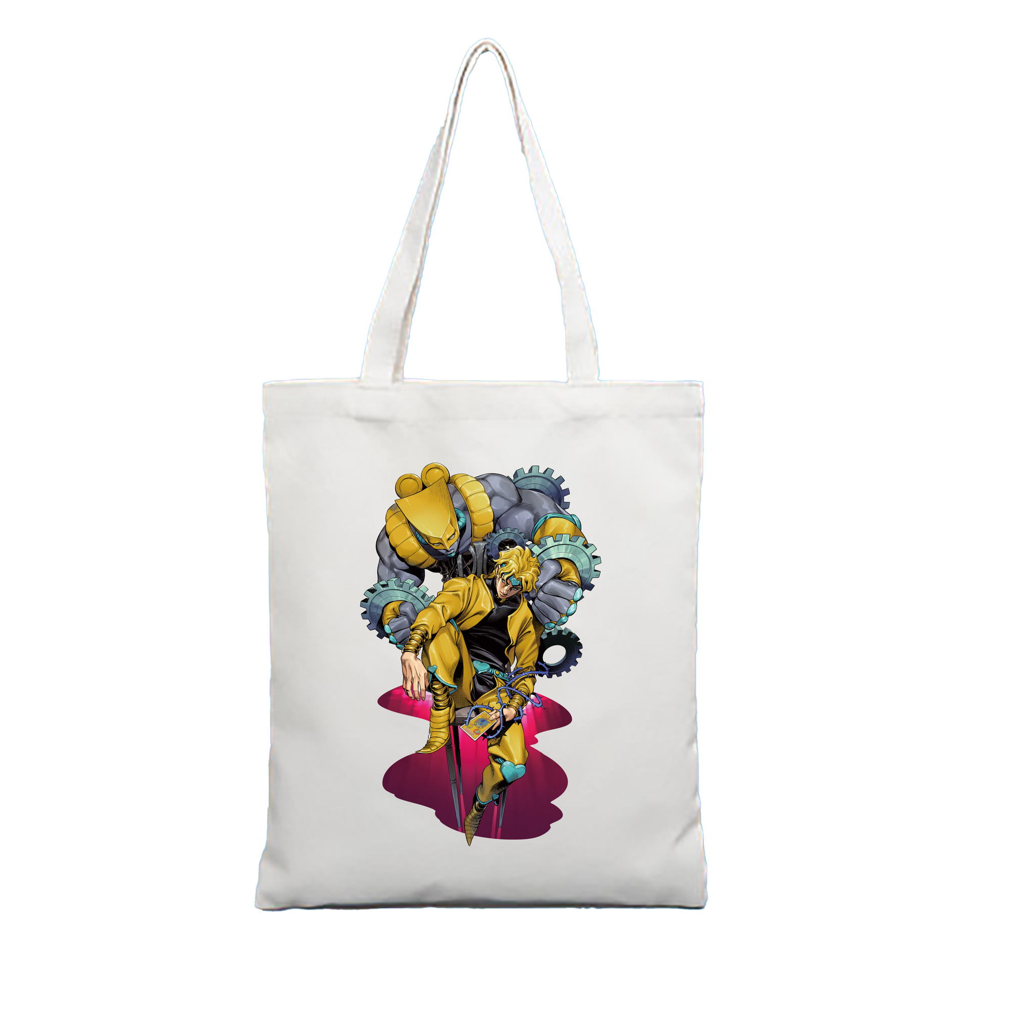 （画像用） ジョジョの奇妙な冒険 ディオ?ブランドー JoJo's Bizarre Adventure Dio Brando 縦型キャンバス生地手提げバッグ　トートバッグ