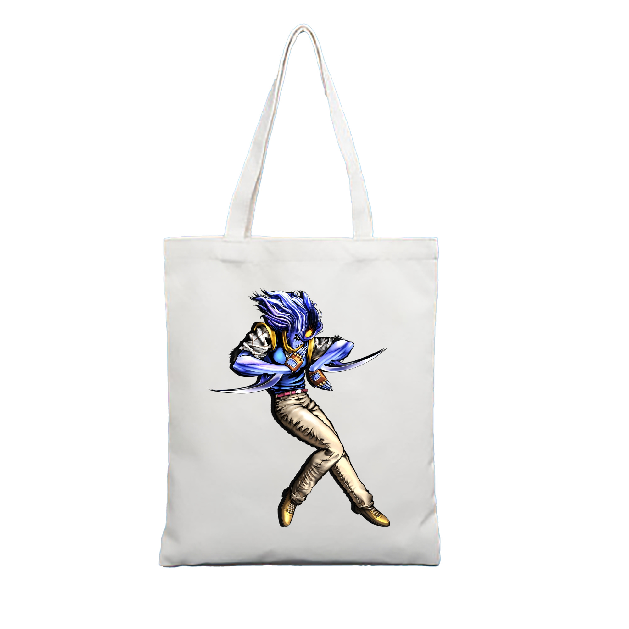 （画像用） ジョジョの奇妙な冒険 JoJo's Bizarre Adventure 縦型キャンバス生地手提げバッグ　トートバッグ