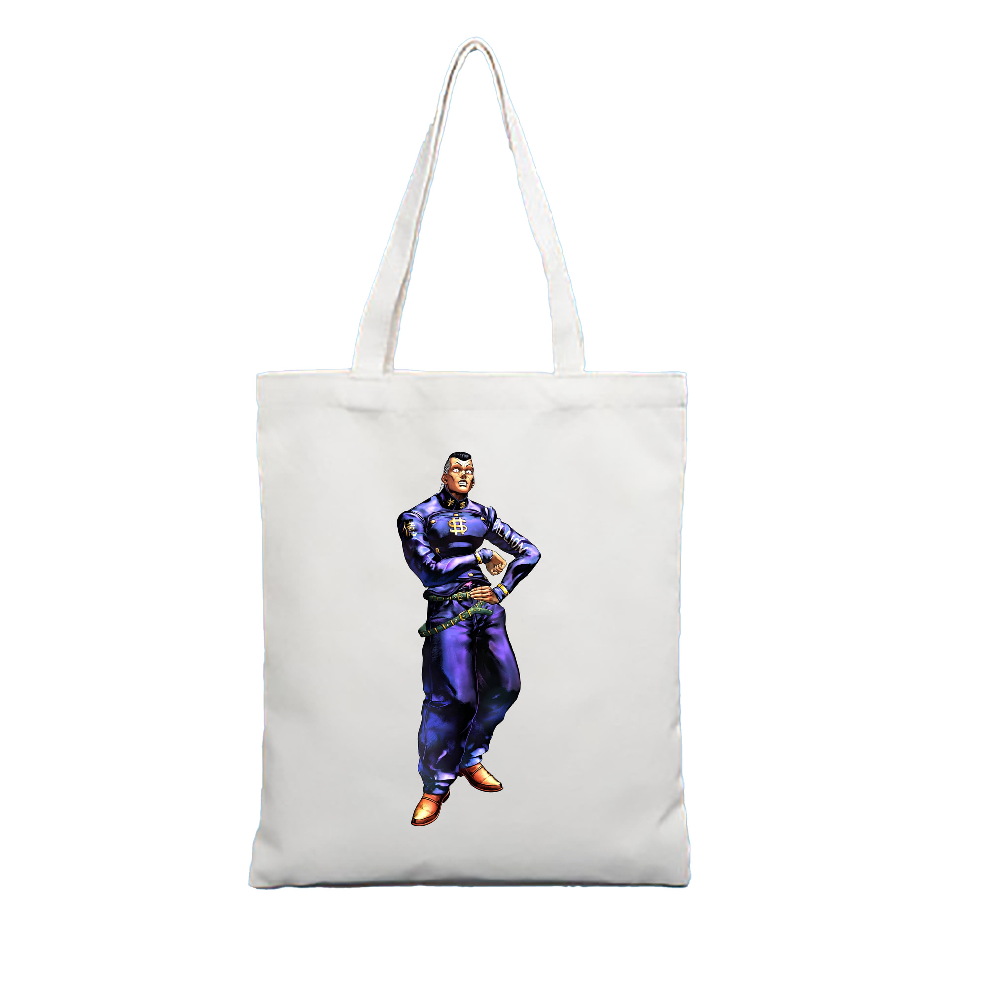 （画像用） ジョジョの奇妙な冒険 虹村億泰 にじむら おくやす JoJo's Bizarre Adventure Nijimura Okuyasu 縦型キャンバス生地手提げバッグ　トートバッグ