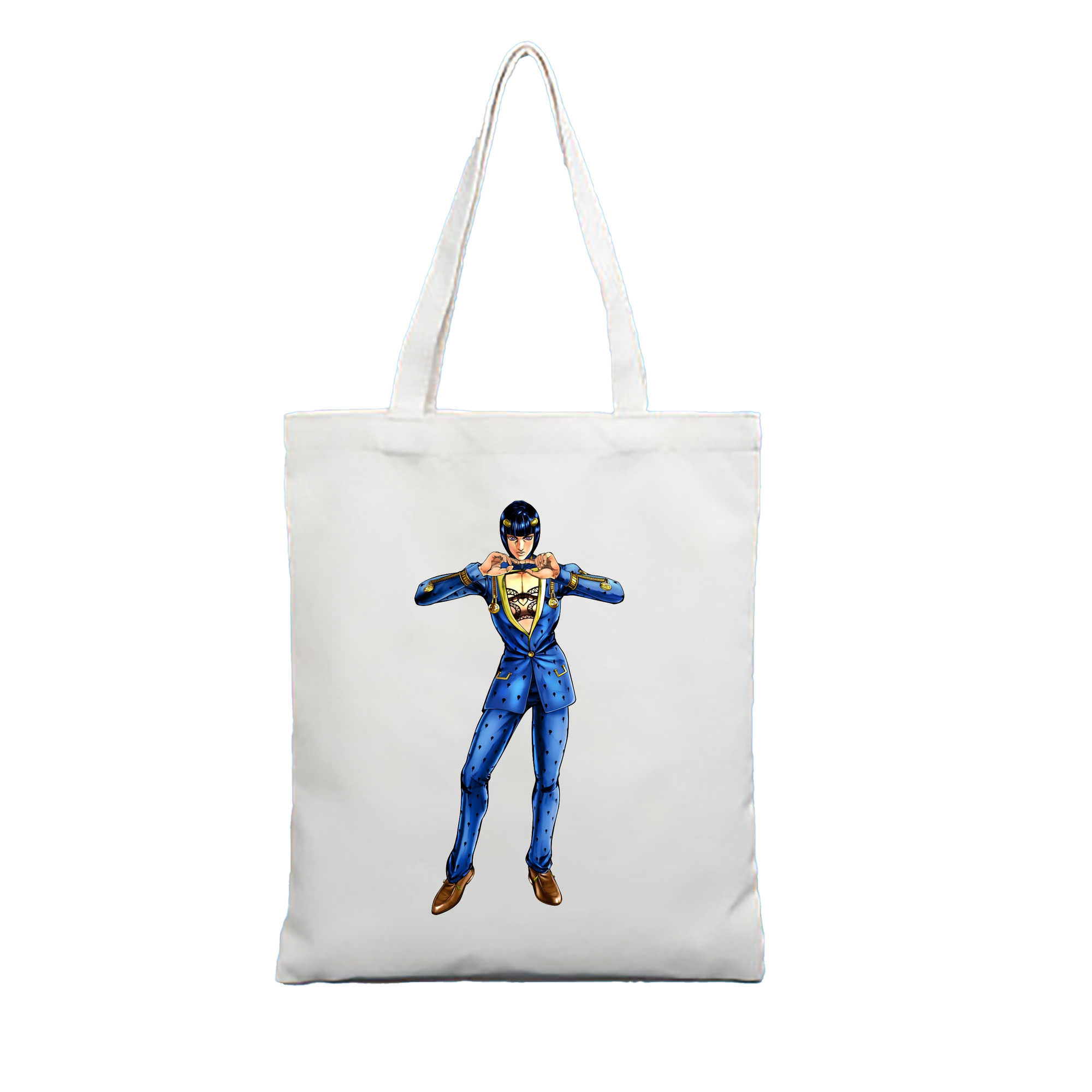 （画像用） ジョジョの奇妙な冒険 ブローノ?ブチャラティ JoJo's Bizarre Adventure Bruno Bucciarati 縦型キャンバス生地手提げバッグ　トートバッグ