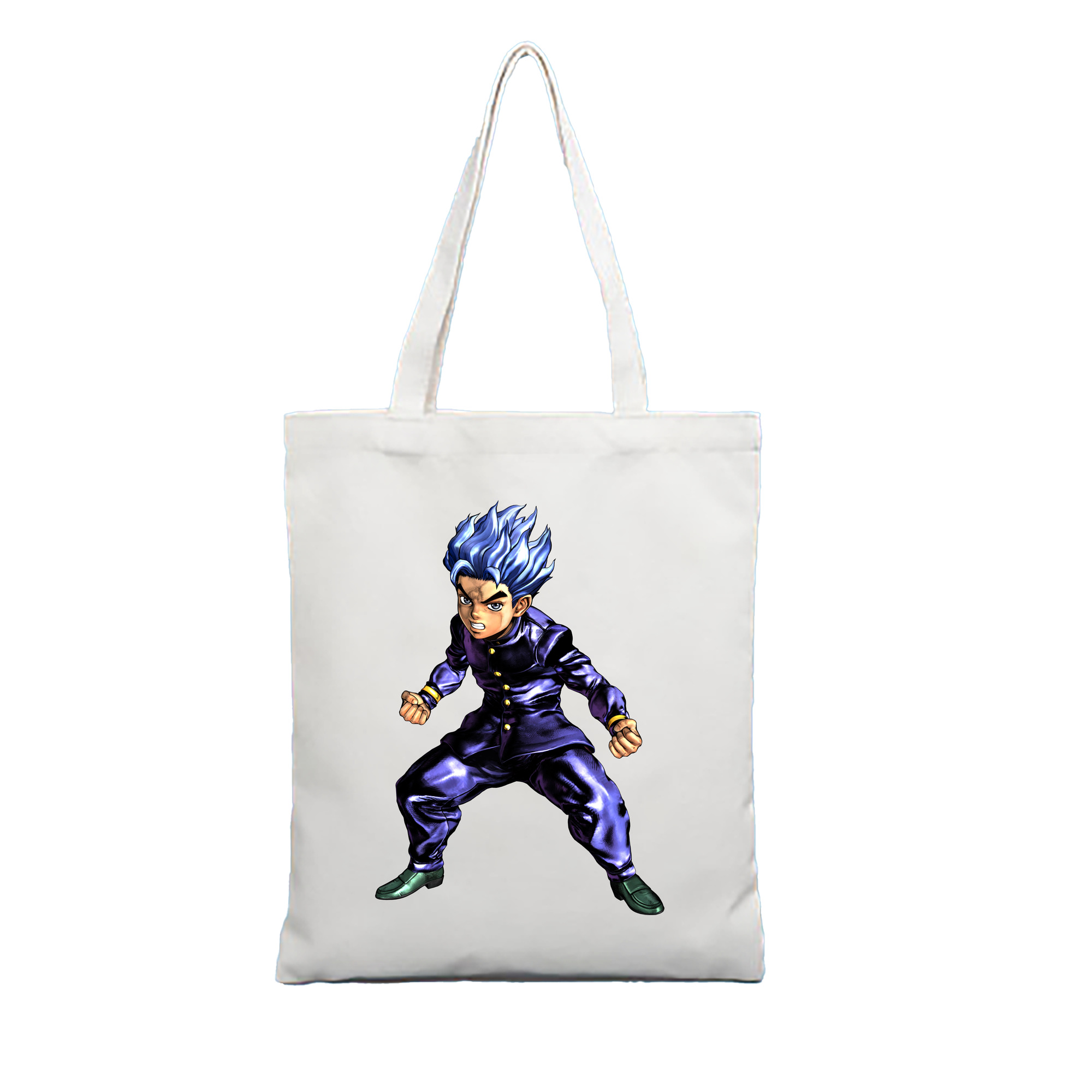 （画像用） ジョジョの奇妙な冒険 広瀨康一 JoJo's Bizarre Adventure Hirose Koichi 縦型キャンバス生地手提げバッグ　トートバッグ