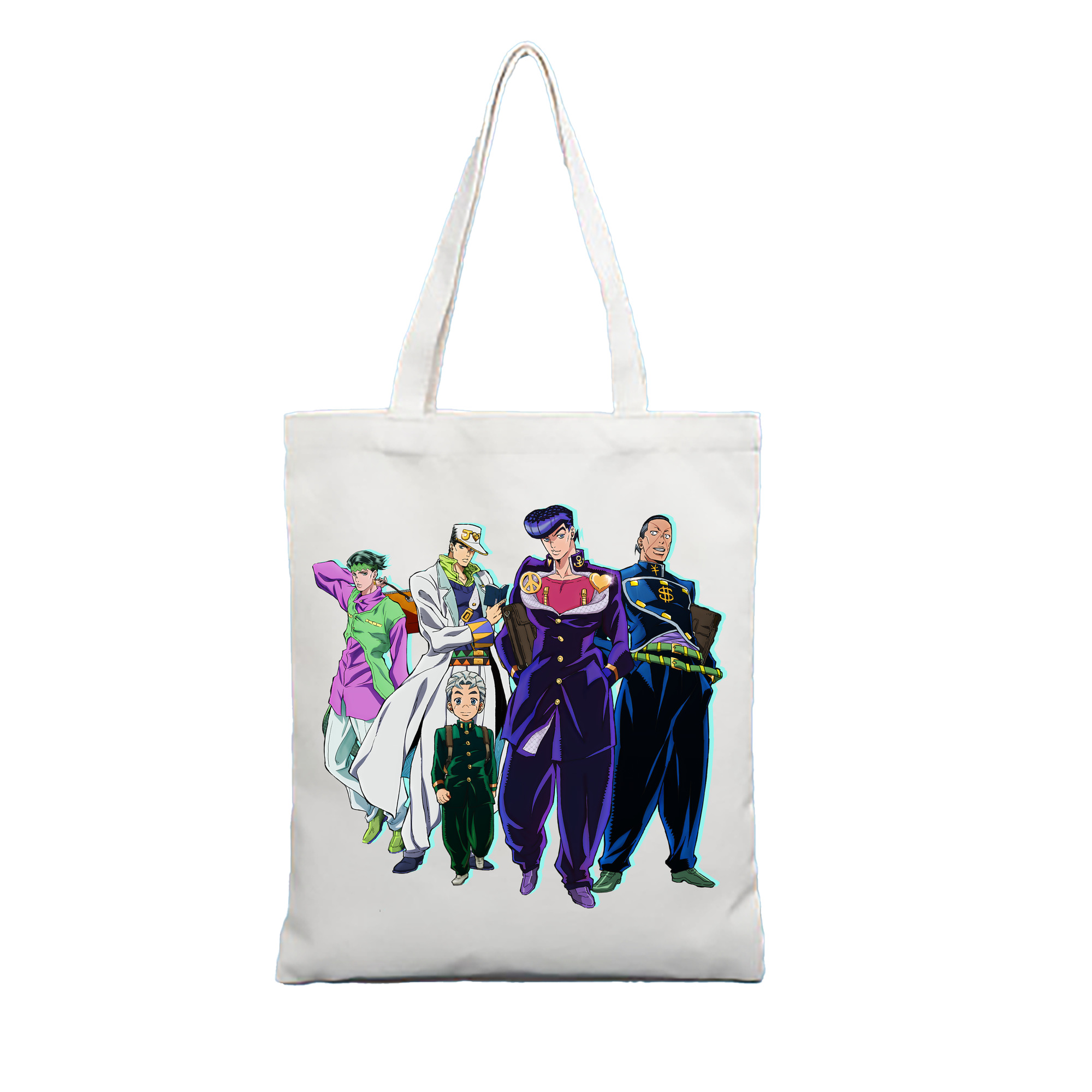 （画像用） ジョジョの奇妙な冒険 JoJo's Bizarre Adventure 縦型キャンバス生地手提げバッグ　トートバッグ
