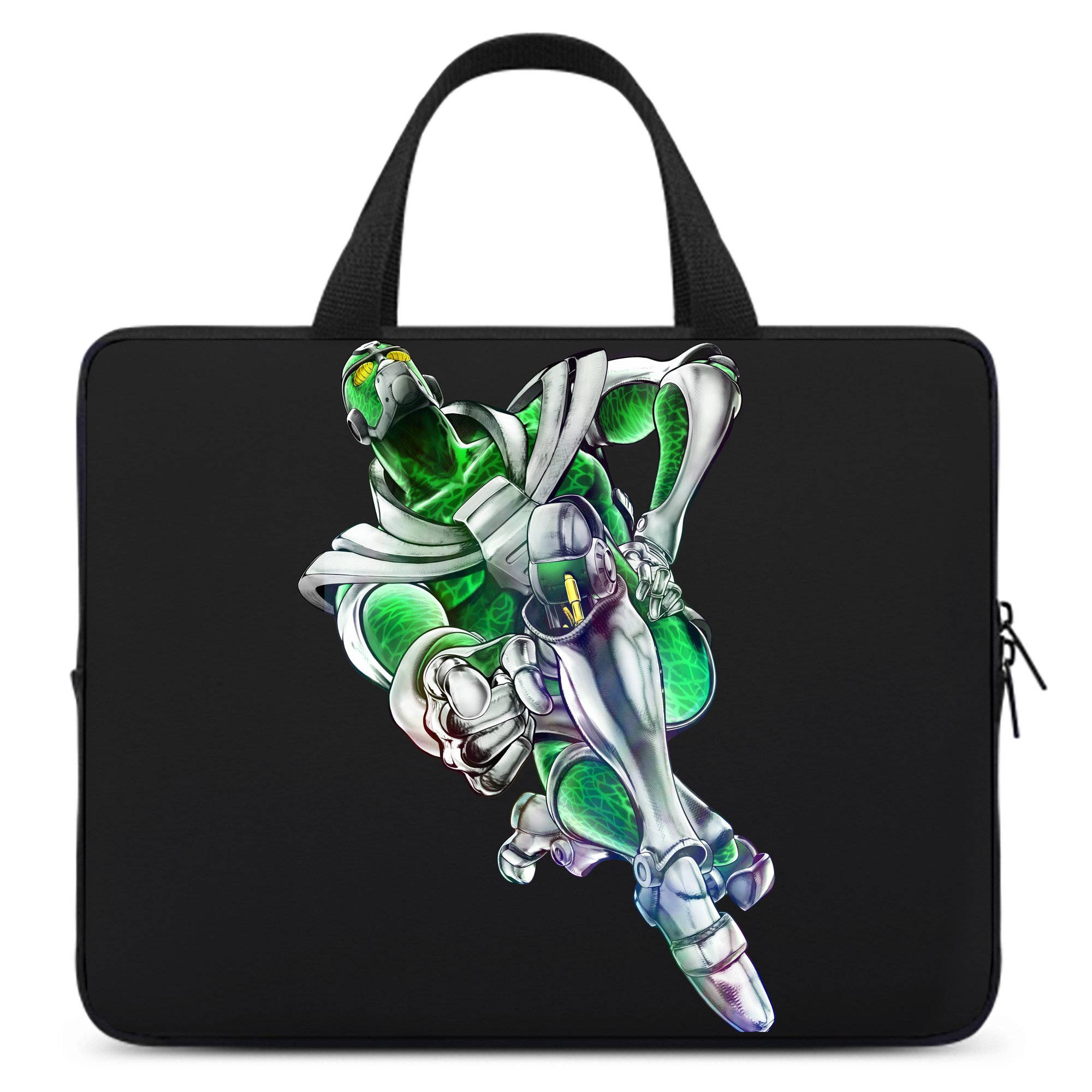 （画像用） ジョジョの奇妙な冒険 花京院 典明（かきょういん のりあき） JoJo's Bizarre Adventure Kakyoin Noriaki 手提げノートパソコンバッグ