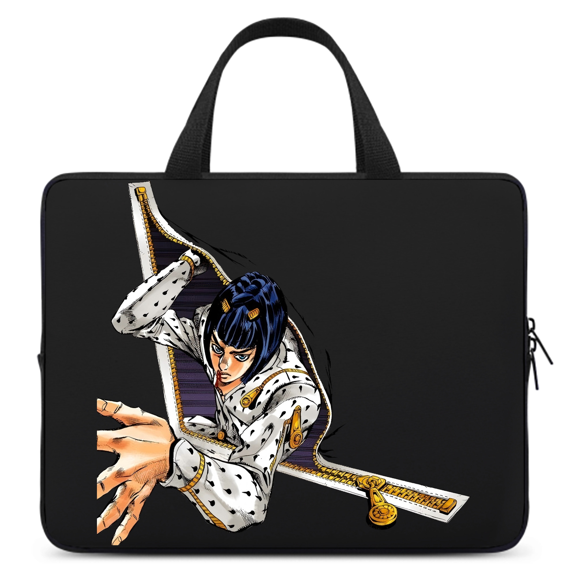 （画像用） ジョジョの奇妙な冒険 ブローノ?ブチャラティ JoJo's Bizarre Adventure Bruno Bucciarati 手提げノートパソコンバッグ