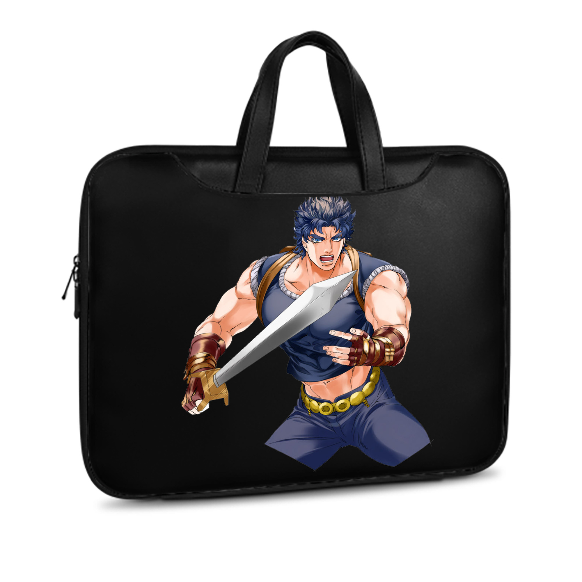 （画像用） ジョジョの奇妙な冒険 /ジョナサン?ジョースター JoJo's Bizarre Adventure Jonathan Joestar レザーラップトップバッグ　ノートパソコンケース