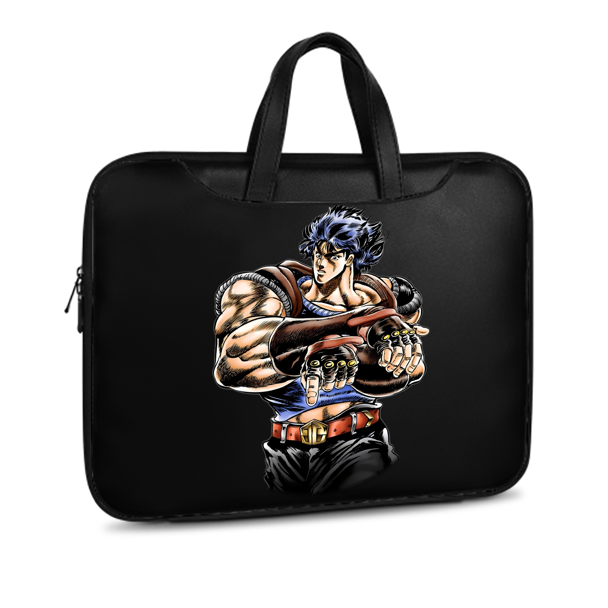 （画像用） ジョジョの奇妙な冒険 /ジョナサン?ジョースター JoJo's Bizarre Adventure Jonathan Joestar レザーラップトップバッグ　ノートパソコンケース