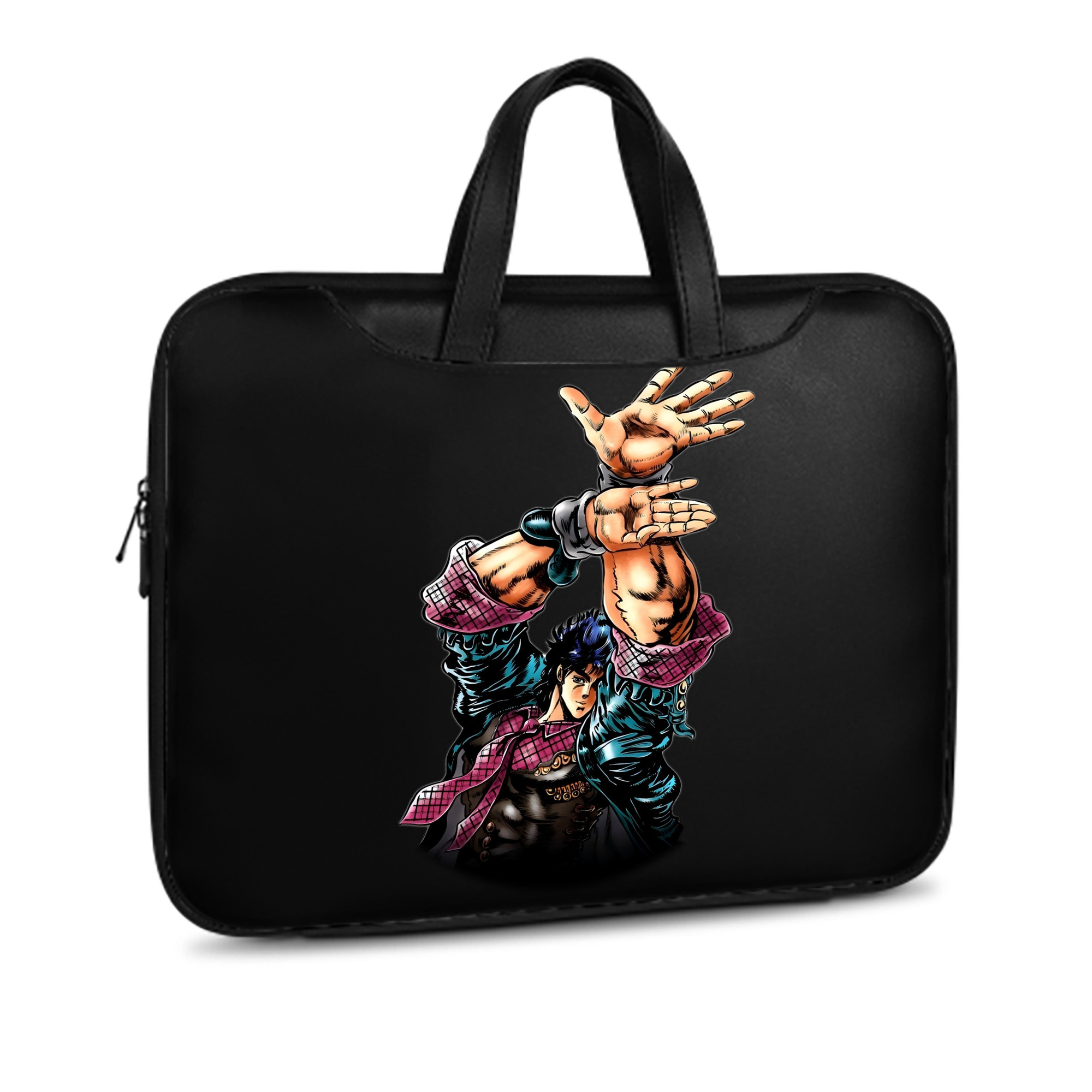 （画像用） ジョジョの奇妙な冒険 /ジョナサン?ジョースター JoJo's Bizarre Adventure Jonathan Joestar レザーラップトップバッグ　ノートパソコンケース