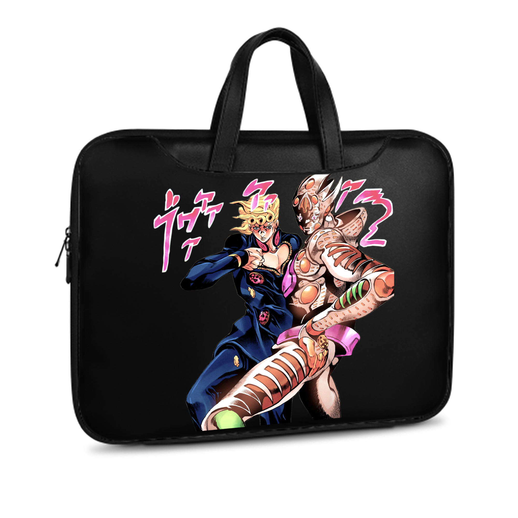 （画像用） ジョジョの奇妙な冒険 ジョルノ?ジョバァーナ JoJo's Bizarre Adventure Giorno Giovanna レザーラップトップバッグ　ノートパソコンケース