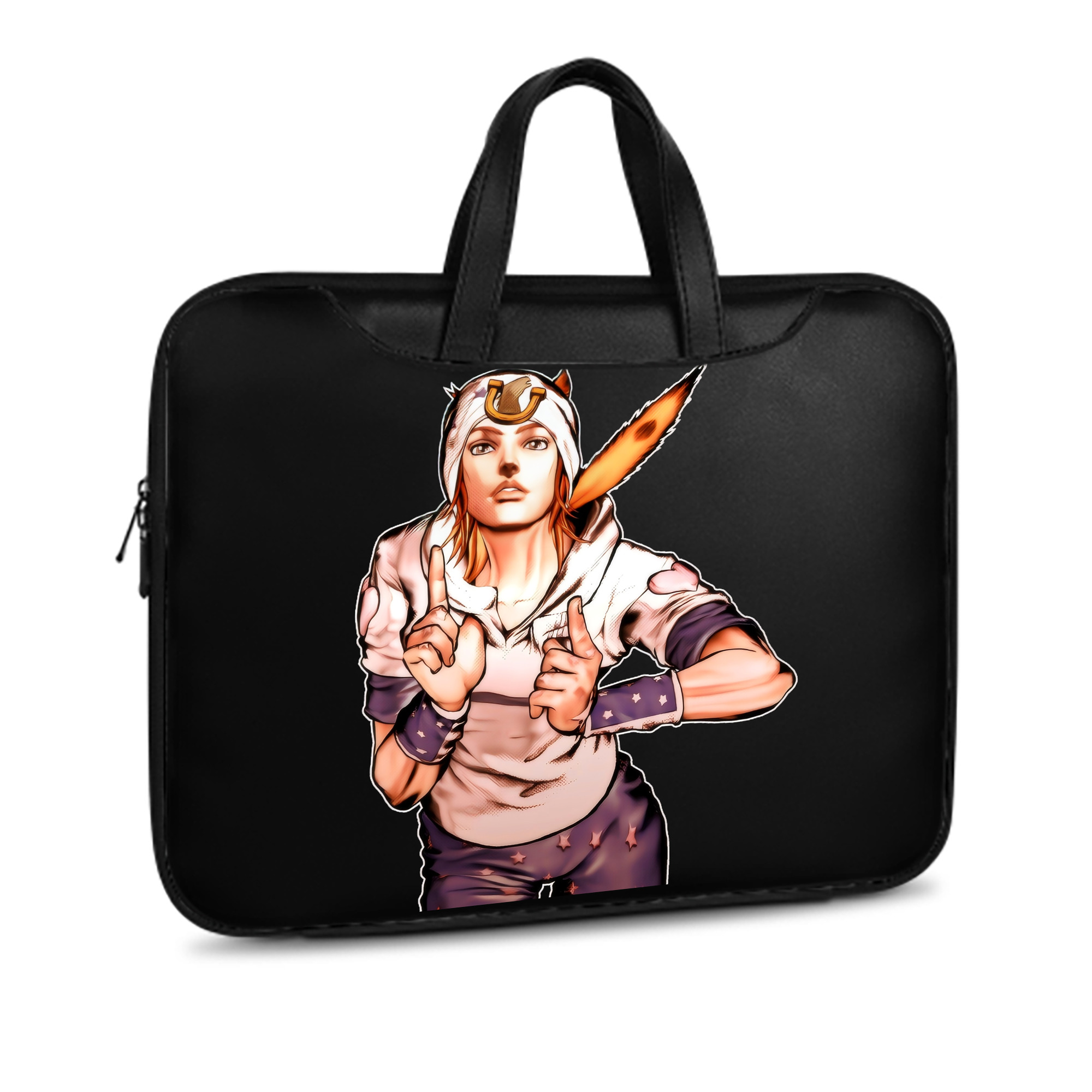 （画像用） ジョジョの奇妙な冒険 ジョナサン?ジョースター JoJo's Bizarre Adventure Jonathan Joestar レザーラップトップバッグ　ノートパソコンケース