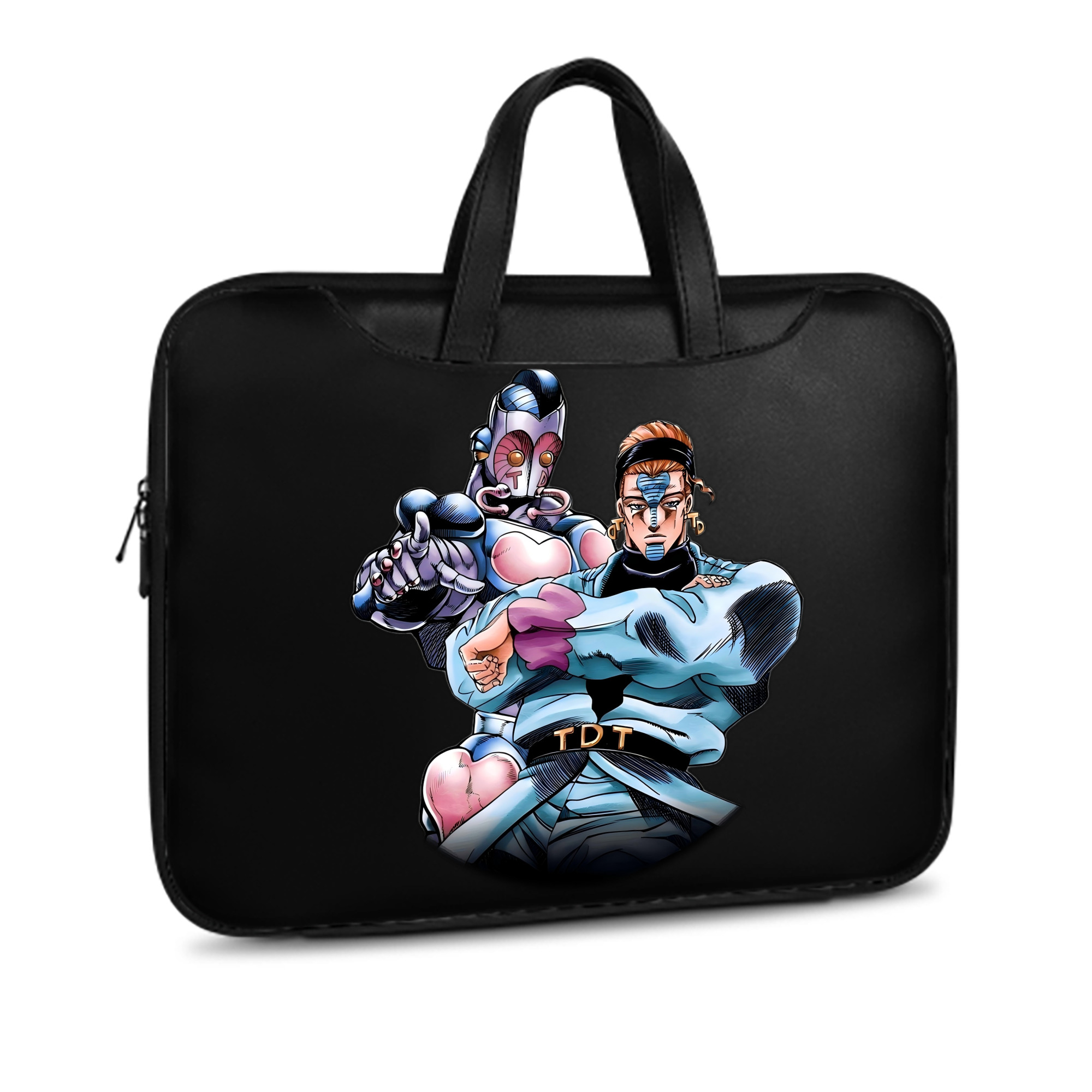（画像用） ジョジョの奇妙な冒険 ひがしかた じょうすけ JoJo's Bizarre Adventure Higashikata Josuke レザーラップトップバッグ　ノートパソコンケース